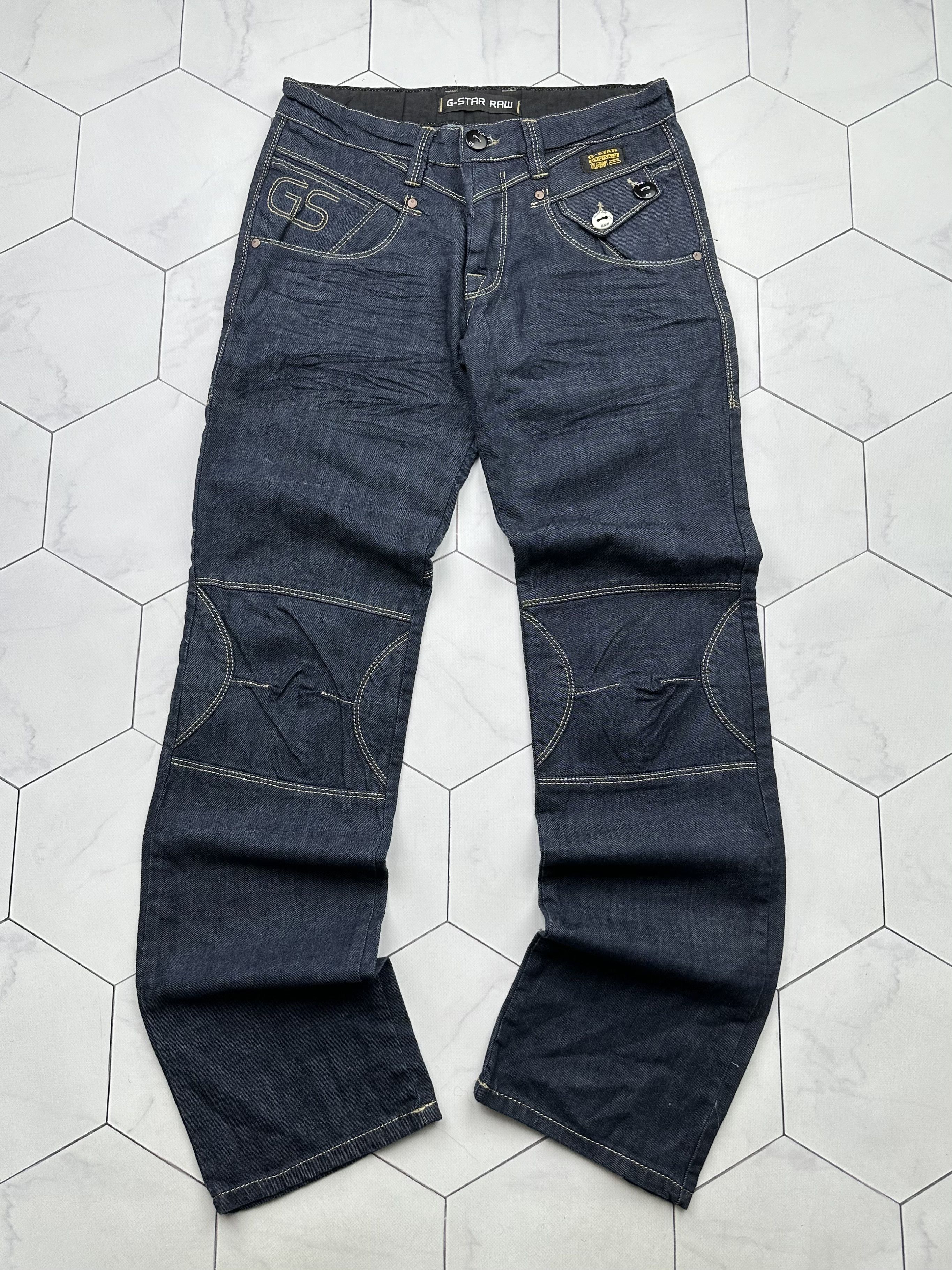 image of Avant Garde x G Star Raw Vintage Biker Jeans in Blue, Men's (Size 30)