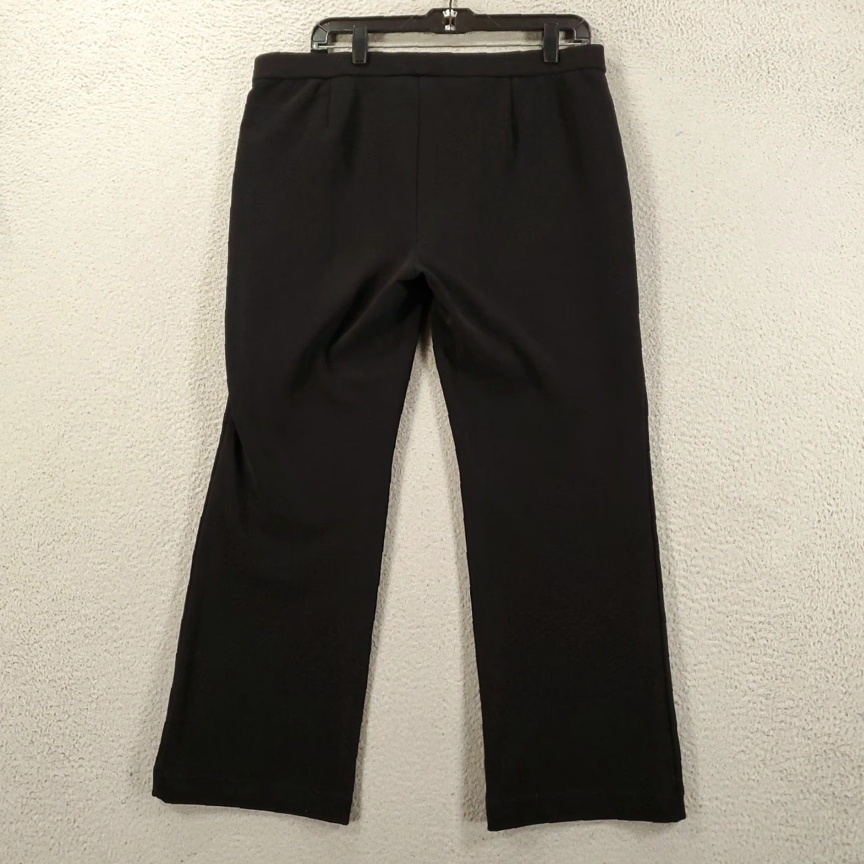 Vintage Chicos Pullon Pants Womens Size Large Short Black Stretch Wide Leg Size 36" / US 14 / IT 50 - 6 Thumbnail