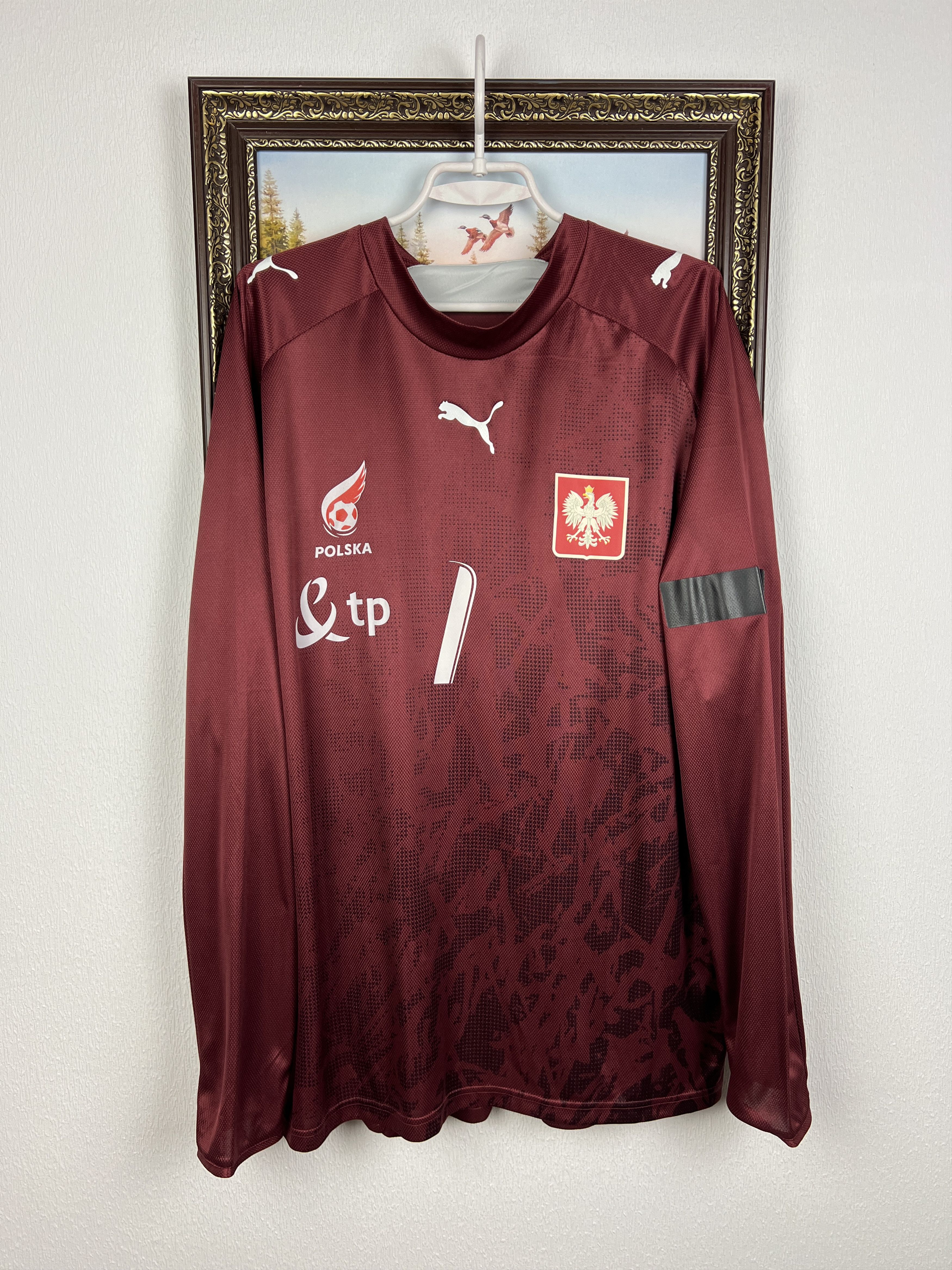 Puma Poland Goalkeeper football shirt Soccer Player Issue Jersey Size US XL / EU 56 / 4 - 1 Thumbnail