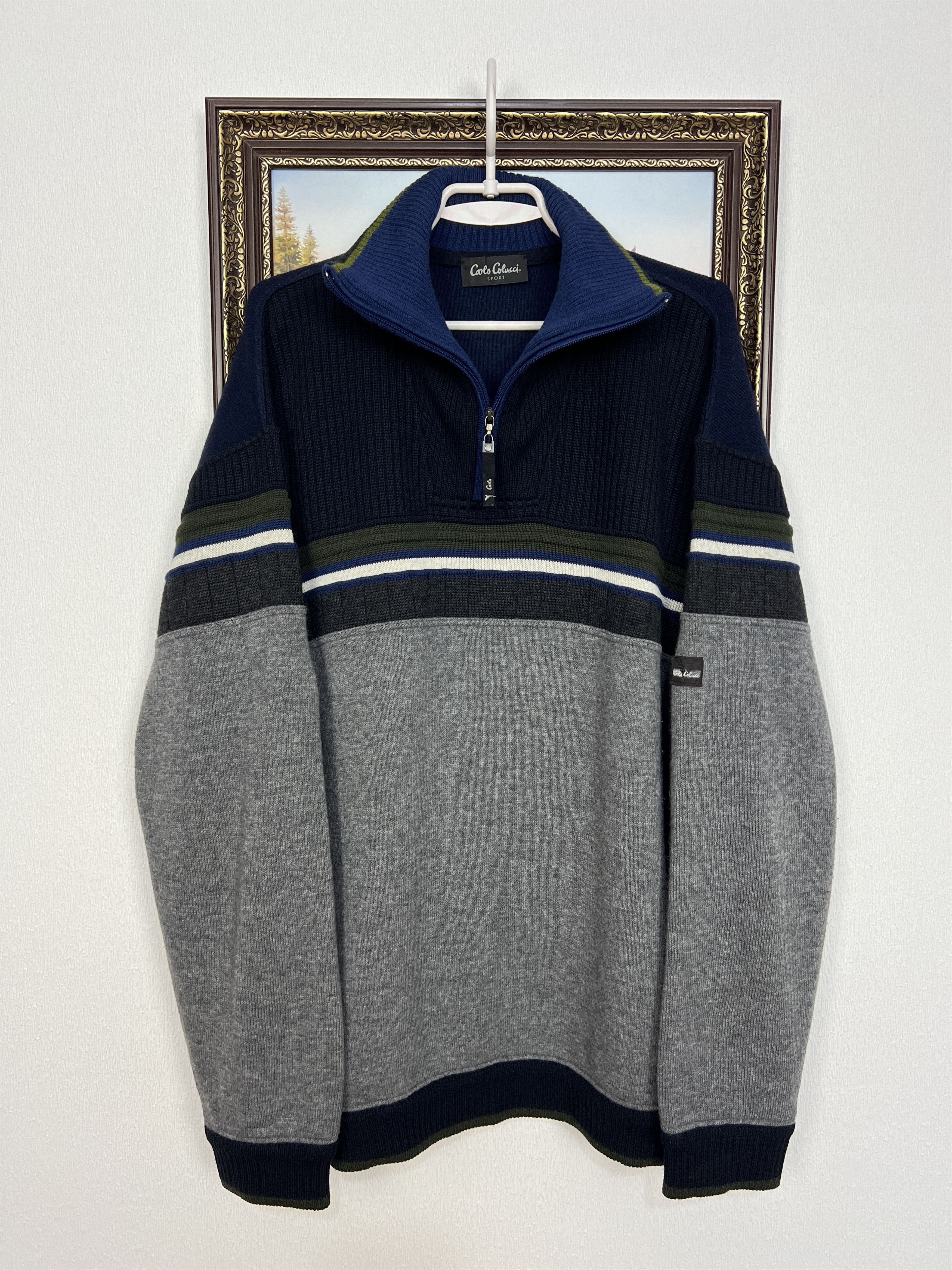 Carlo Colucci Vintage Carlo Colucci Sweater Jumper Pullover Rare Hype Size US L / EU 52-54 / 3 - 1 Thumbnail
