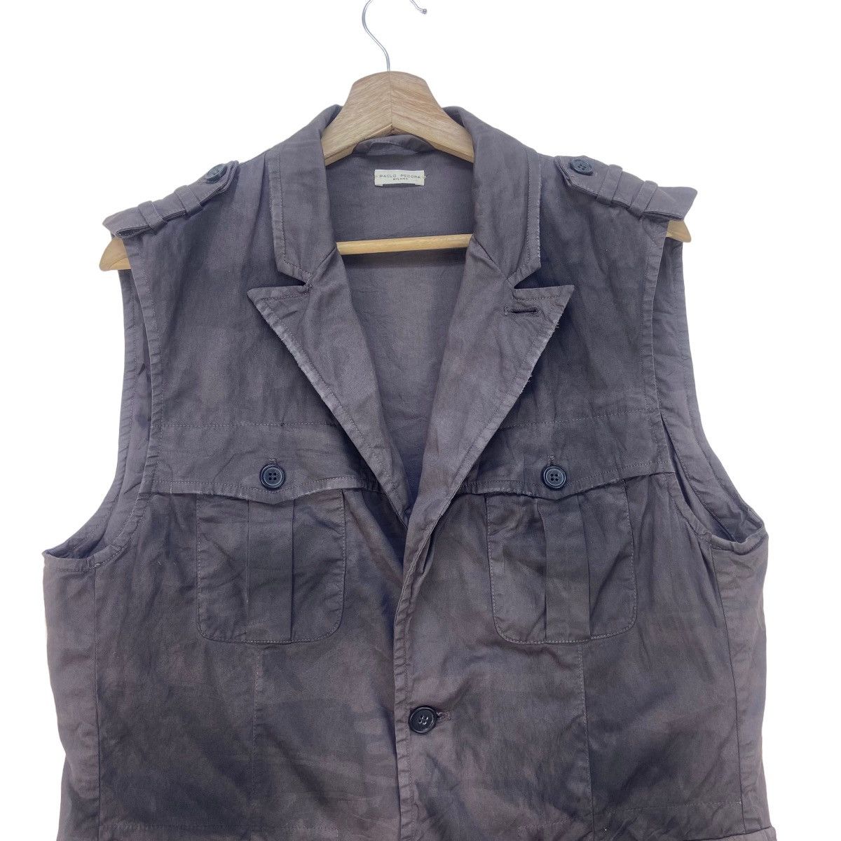 🔥Rare Emmegierrefashion Discoloured Style Sleeveless Jacket