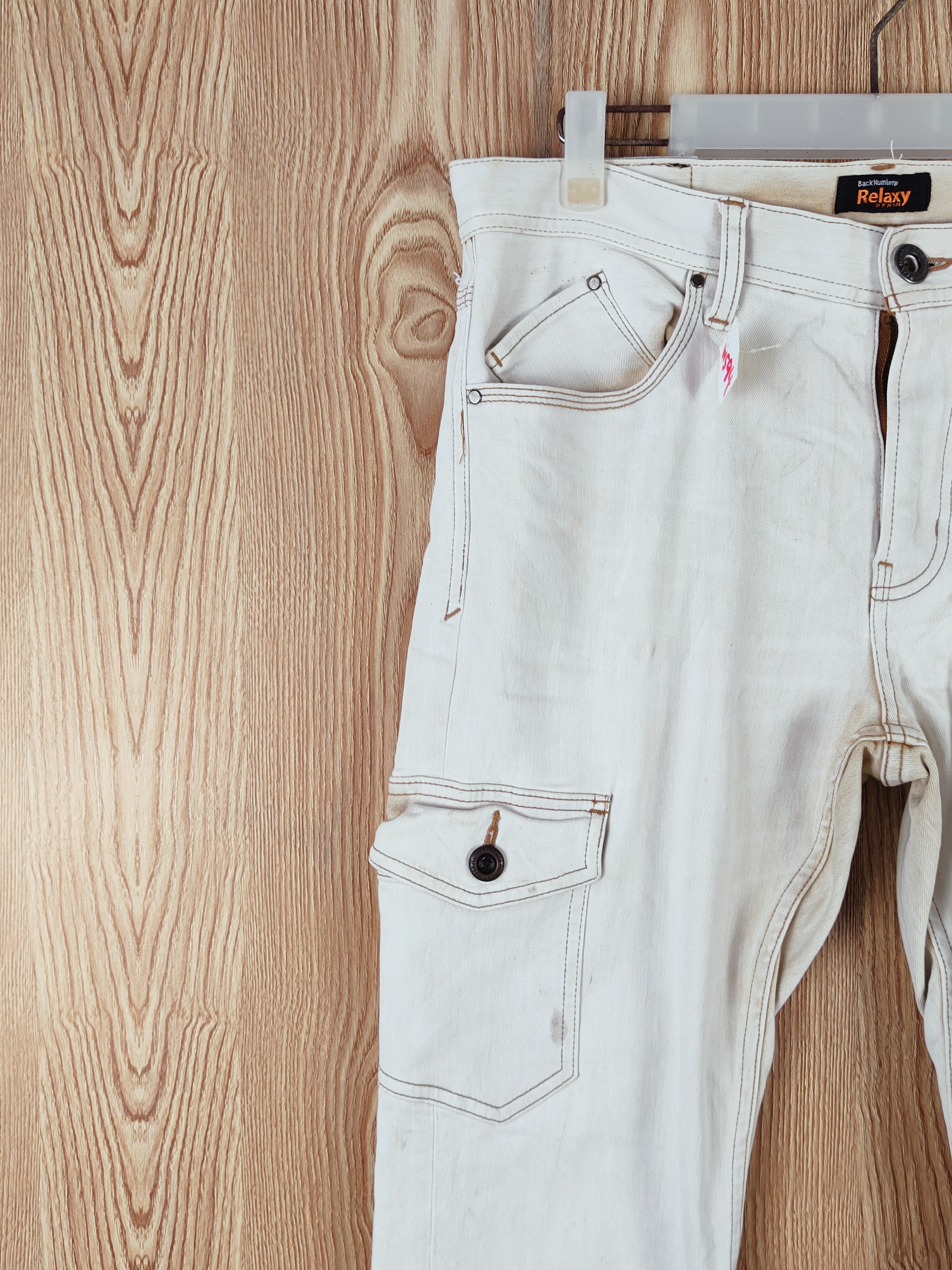 Japanese Brand Back Number ripped Multipocket Tactical Cargo Pants #W594 Size US 32 / EU 48 - 3 Thumbnail