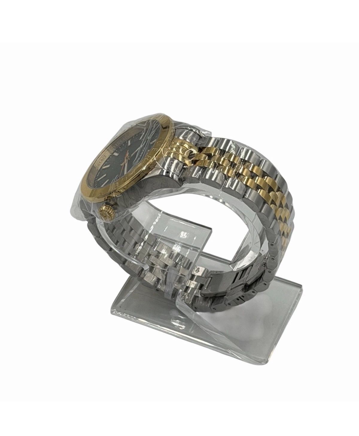 Versace Women's Versace One Size Gold & Silver Green Dial Watch Size ONE SIZE - 6 Thumbnail
