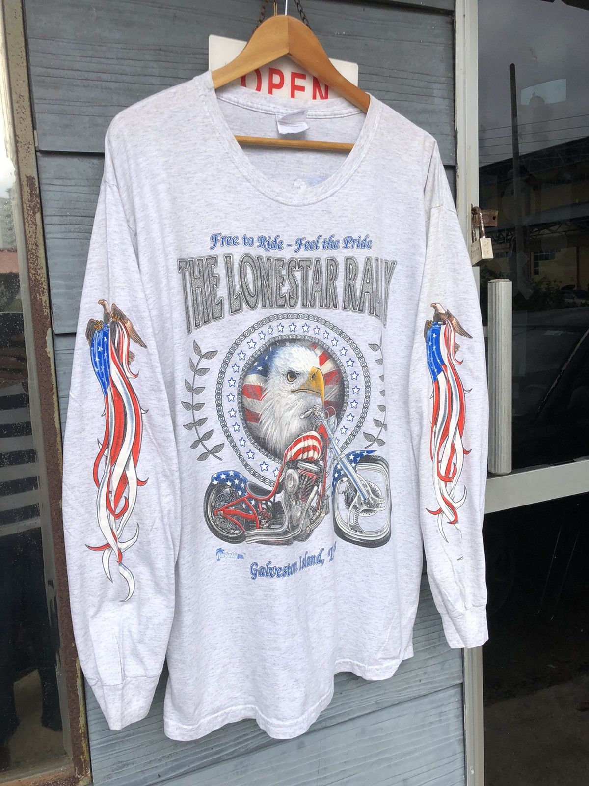 Harley Davidson × Vintage 🔥Vintage Y2K🔥Lone Star Rally Chopper 2004 Texas Longsleeve Size US L / EU 52-54 / 3 - 2 Thumbnail