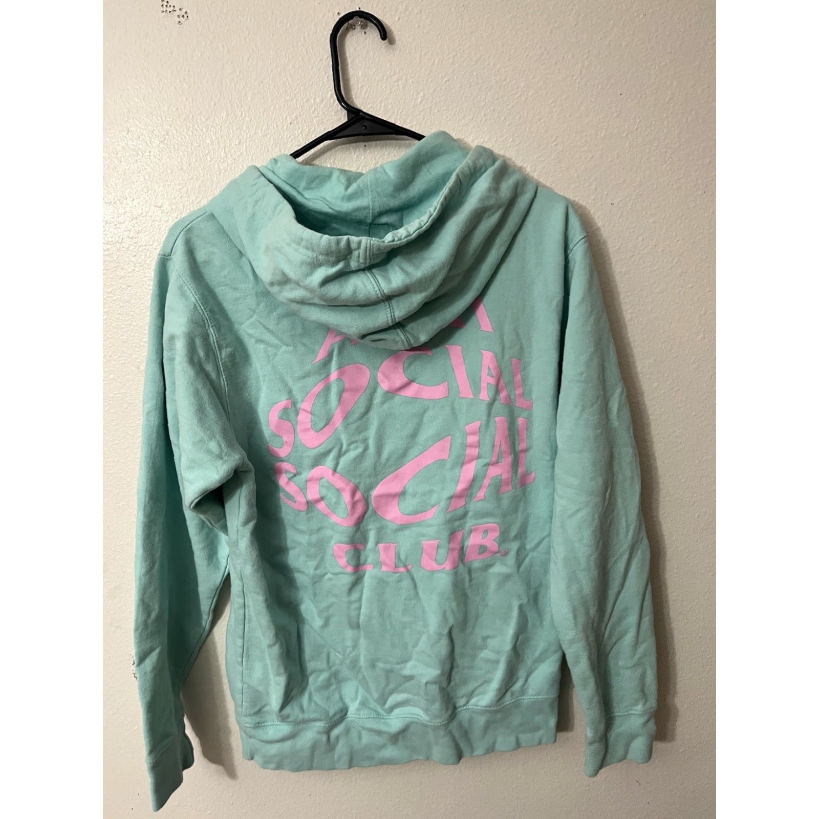 Anti Social Social Club Anti Social Social Club ASSC Hoodie Mint Green Pink Size S I See Right Through Size US S / EU 44-46 / 1 - 2 Thumbnail