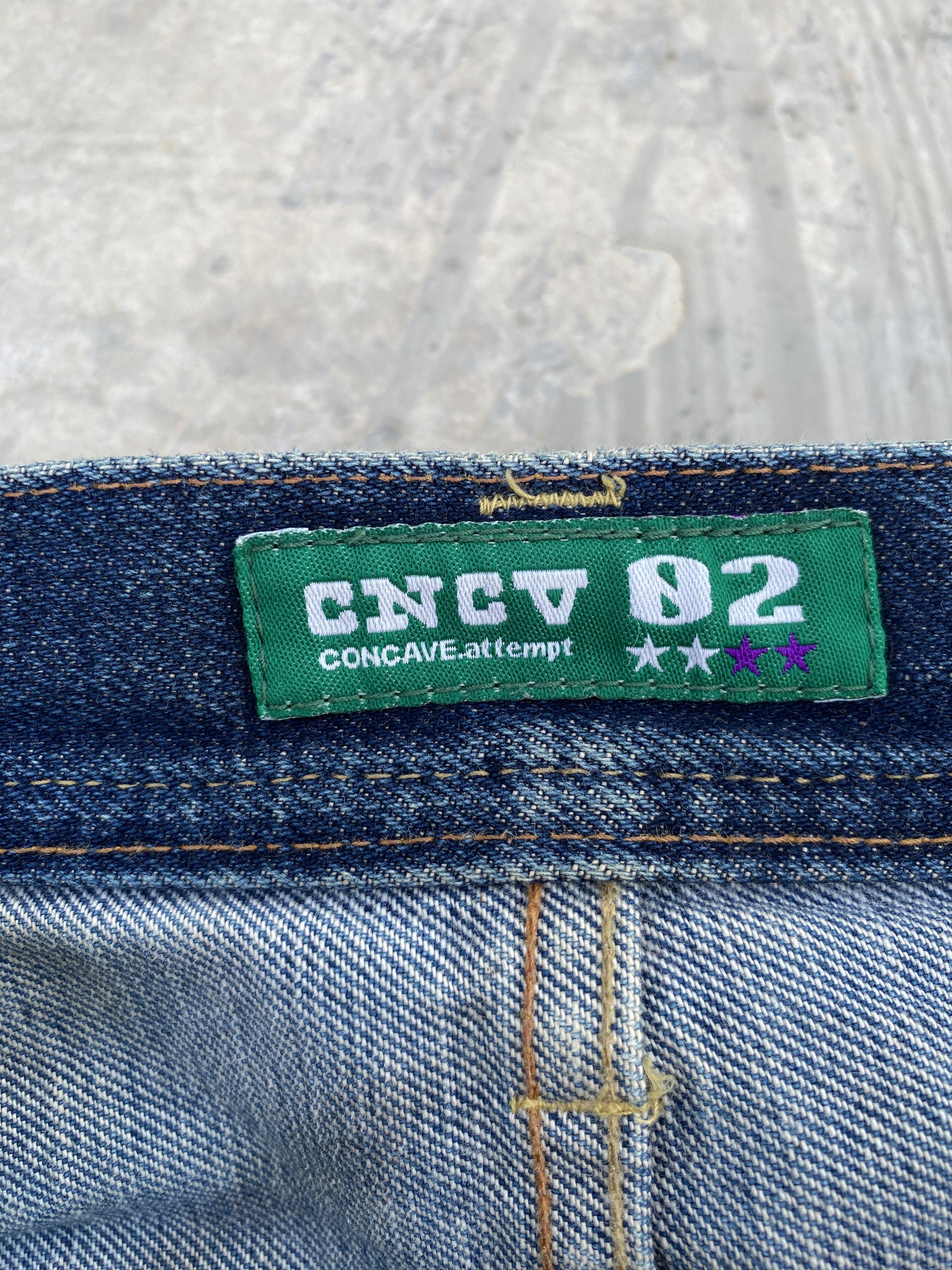 Japanese Brand Concave Attempt Distressed Jeans Size US 32 / EU 48 - 10 Thumbnail