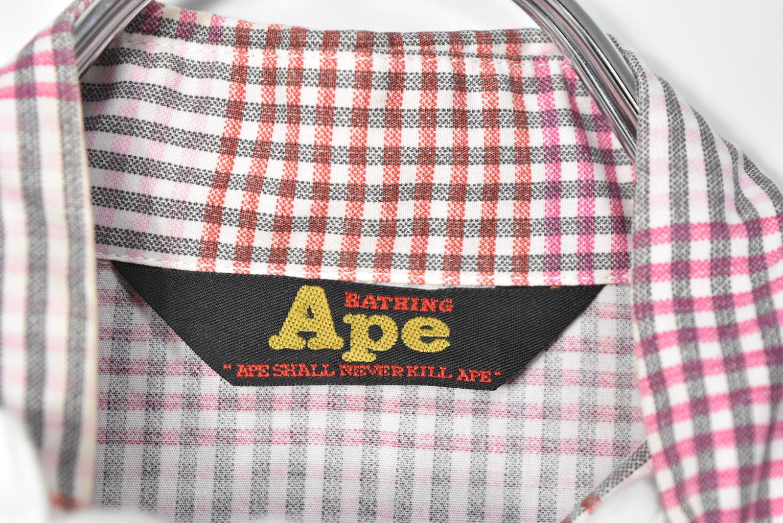 Bape color check shirt 27412 - 752 60 Size US S / EU 44-46 / 1 - 6 Thumbnail