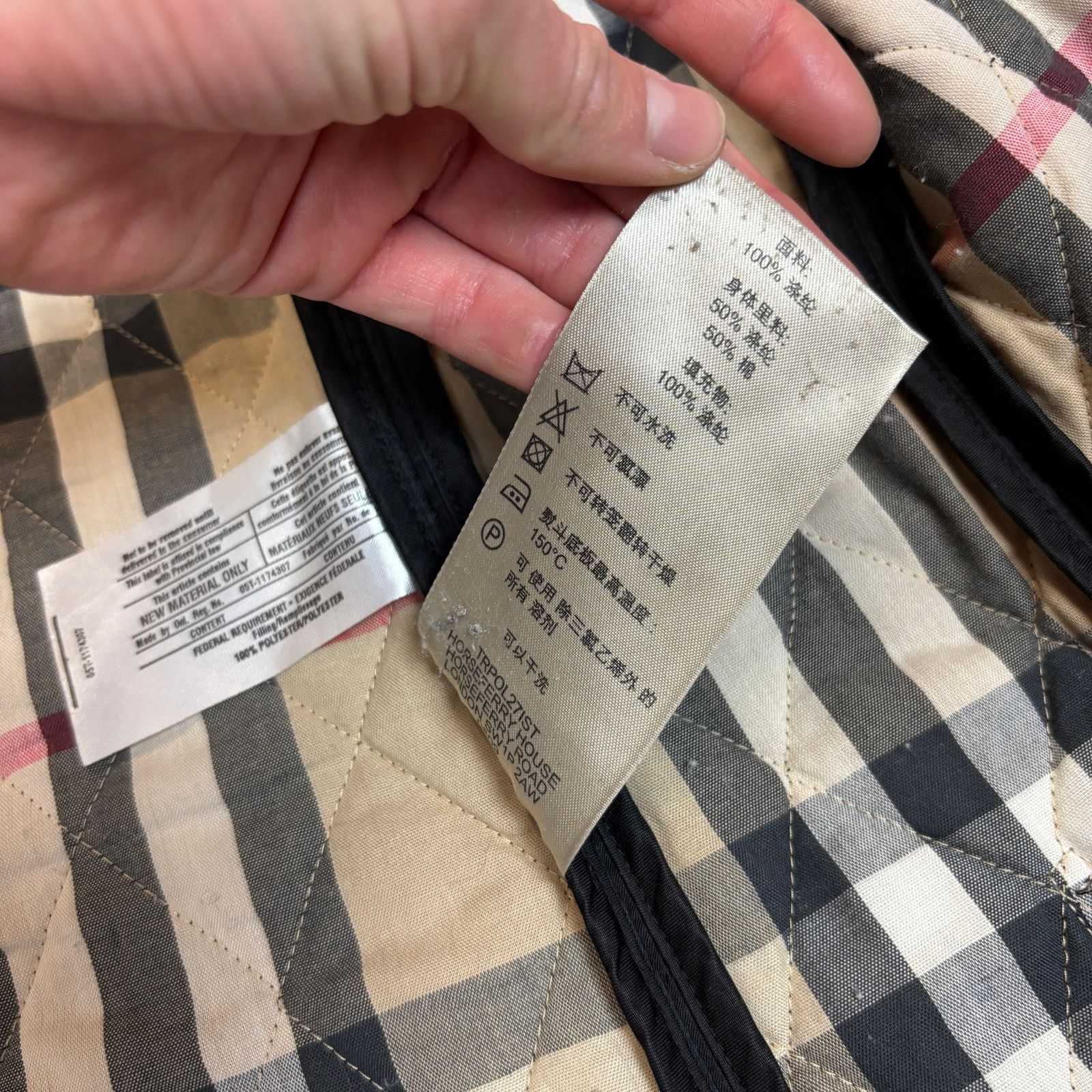 Burberry Burberry Brit Quilted Nova Check Button Jacket Women's Small Size S / US 4 / IT 40 - 9 Thumbnail