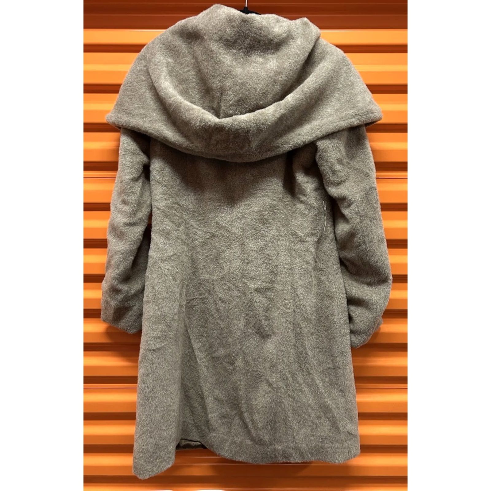 Cole Haan Cole Haan Coat Wool Blend Hooded Mid-Length Brown 4 Womens Regular Winter Fall Size S / US 4 / IT 40 - 2 Thumbnail
