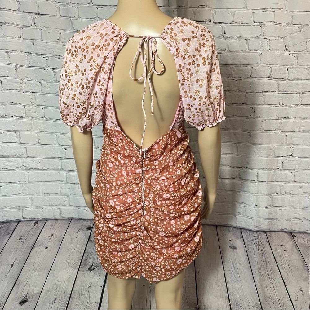 Free People New Free People Tea Primrose Combo Floral Tessa Dress Size Size L / US 10 / IT 46 - 4 Thumbnail