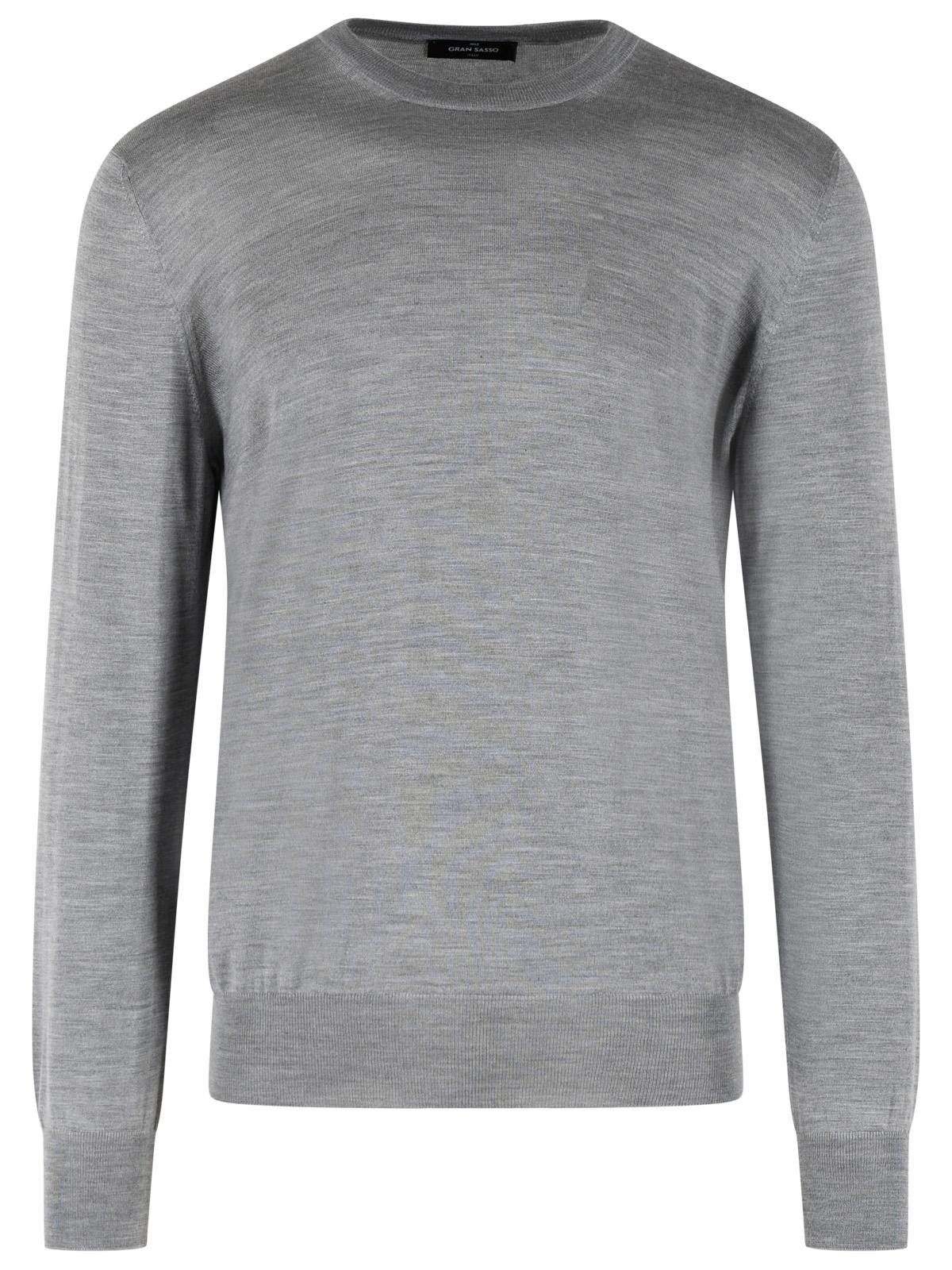 Gran Sasso GRAN SASSO Grey Virgin Wool Blend Sweater Size US L / EU 52-54 / 3 - 1 Thumbnail