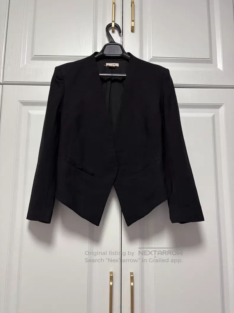 Helmut Lang Helmut Lang Black wool blazer, short Size XS / US 0-2 / IT 36-38 - 1 Thumbnail