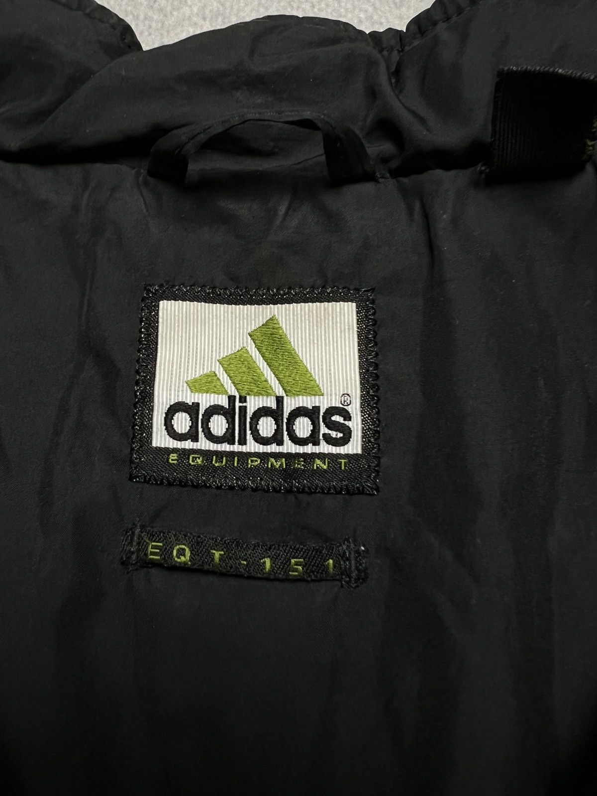 Adidas Adidas Equipment EQT-151 Black Green Logo Puffer Down Jacket Size US L / EU 52-54 / 3 - 16 Thumbnail