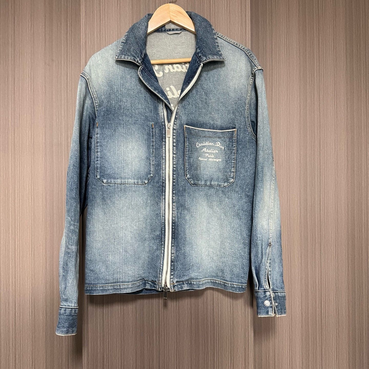 Dior Dior Atelier Logo Embroidery Denim Jacket Size S Size US S / EU 44-46 / 1 - 1 Thumbnail