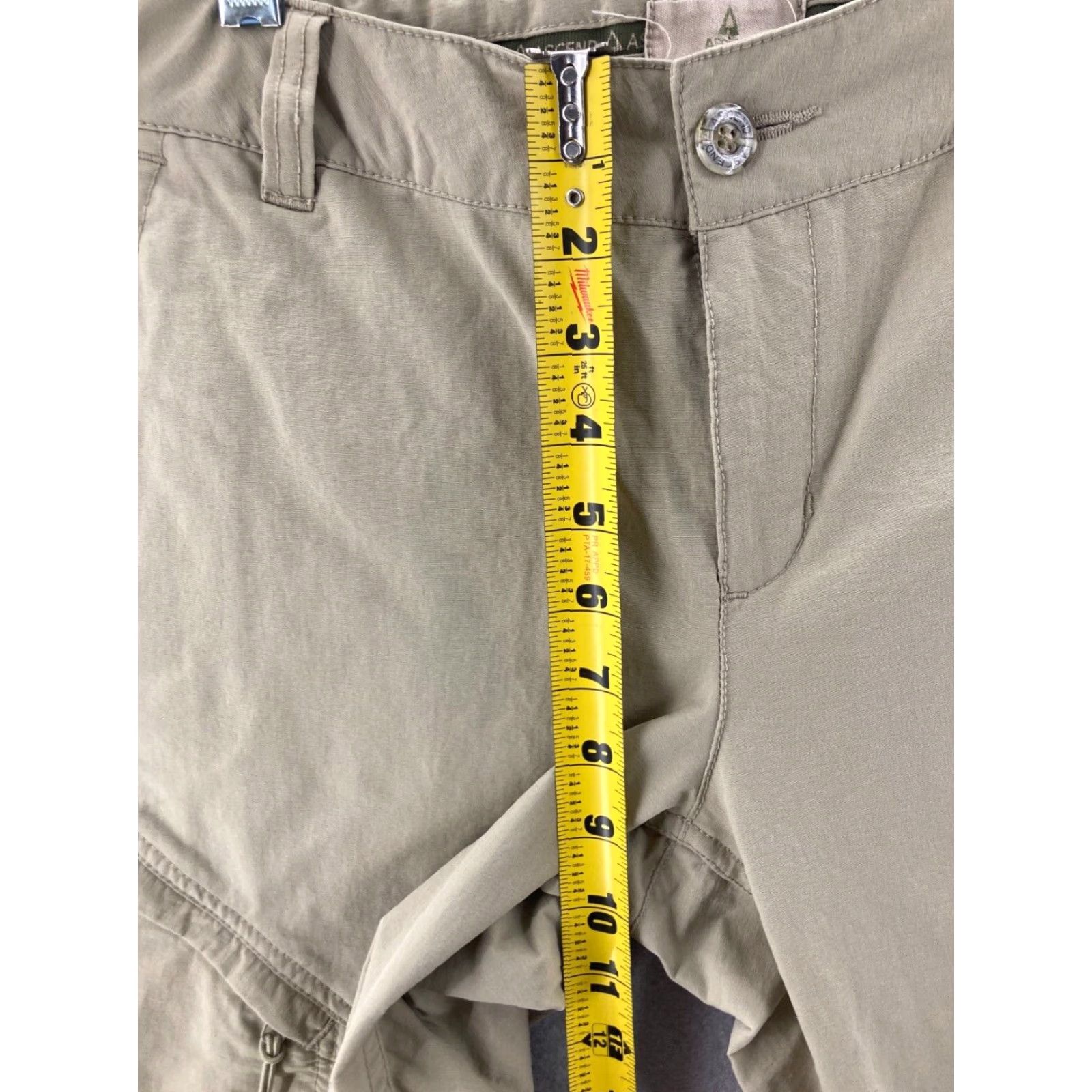 ASCENO Ascend Womens Cargo Pants Size 6 Beige Comfort Stretch Work Travel Size 28" / US 6 / IT 42 - 4 Thumbnail