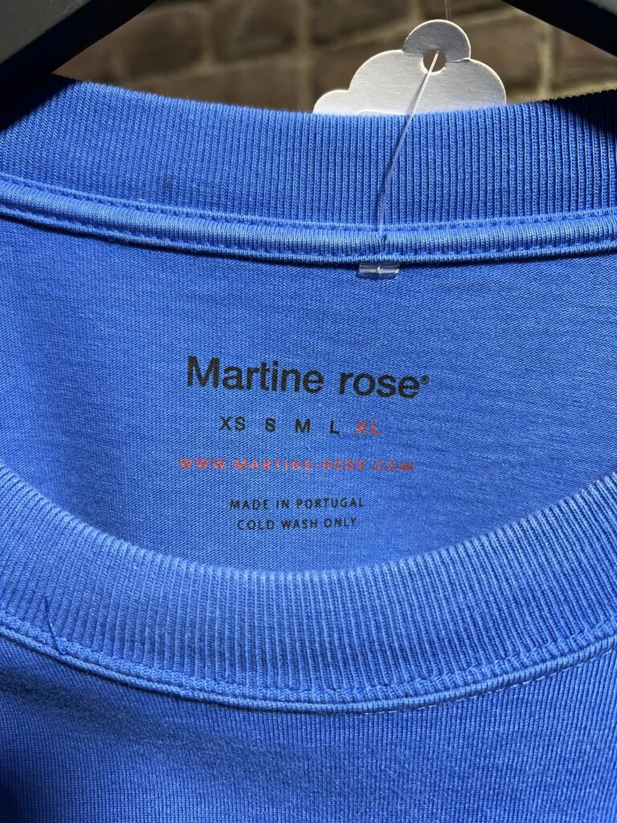 Martine Rose Martine Rose Goodside Tee Blue Sz. XL Size US XL / EU 56 / 4 - 3 Thumbnail