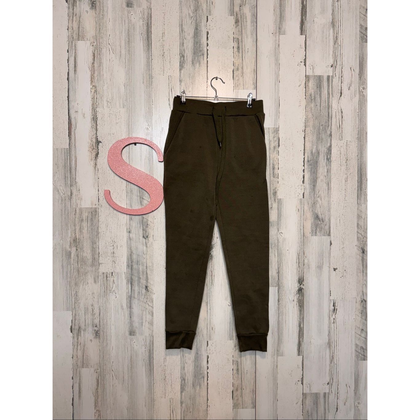 Other Rene Ricci Olive Green Joggers Sweatpants Women’s Size S Cozy Fleece Lined Size 26" / US 2 / IT 38 - 2 Thumbnail