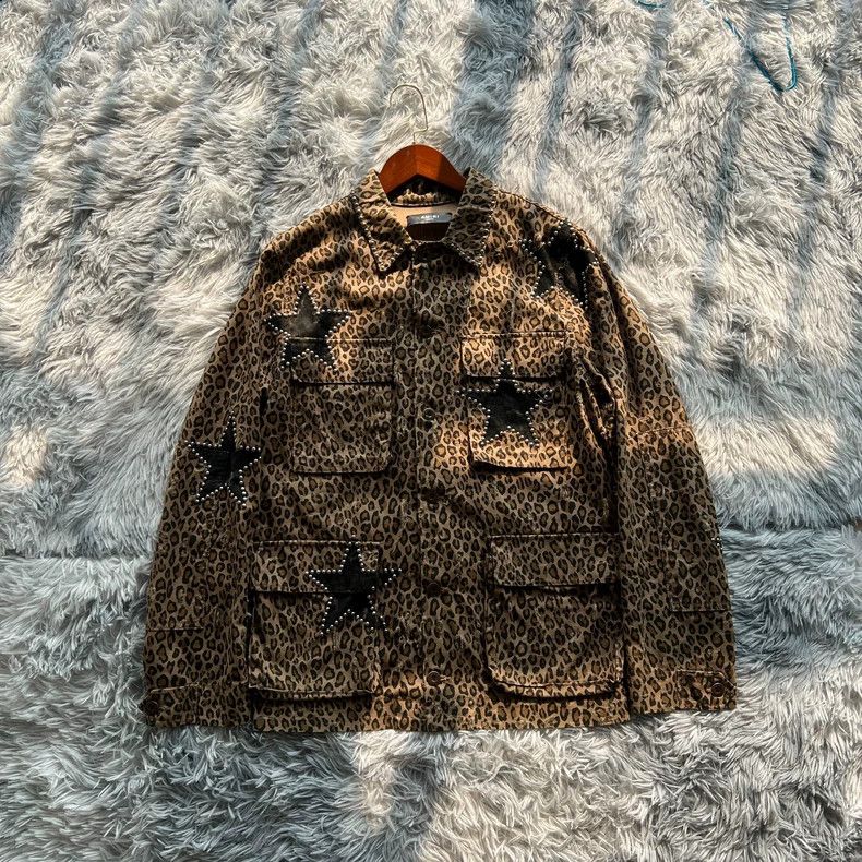 Amiri Amiri 17ss leopard willow nail four-pocket star shirt 2501- Size US M / EU 48-50 / 2 - 1 Thumbnail