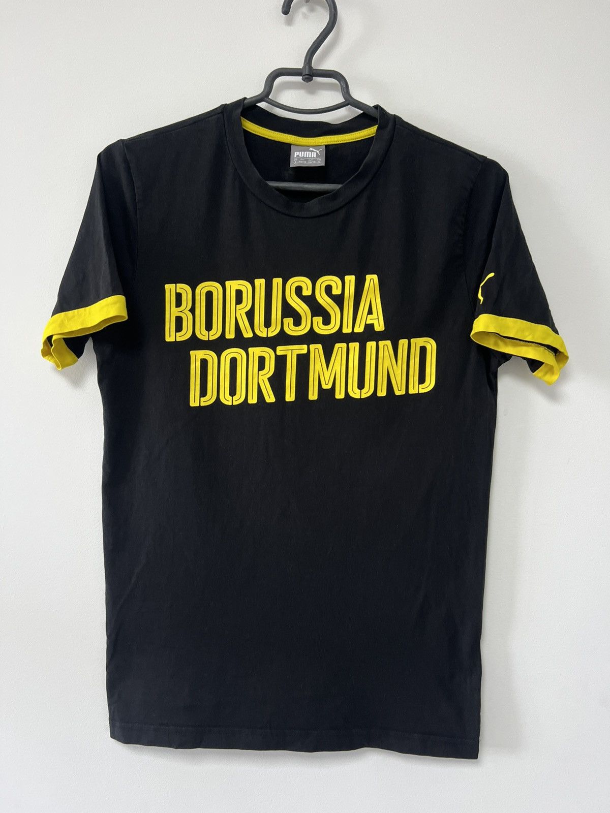 Puma Borussia Dortmund Training T shirt Cotton BVB Puma Black S Size US S / EU 44-46 / 1 - 3 Thumbnail