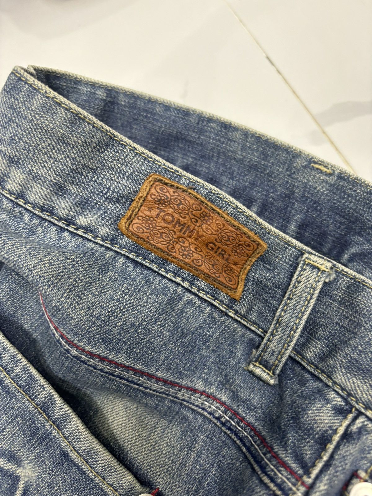 Hysteric Glamour × Tommy Hilfiger Tommy Hilfiger Straight Cut Blue Denim Jeans Size US 32 / EU 48 - 12 Thumbnail