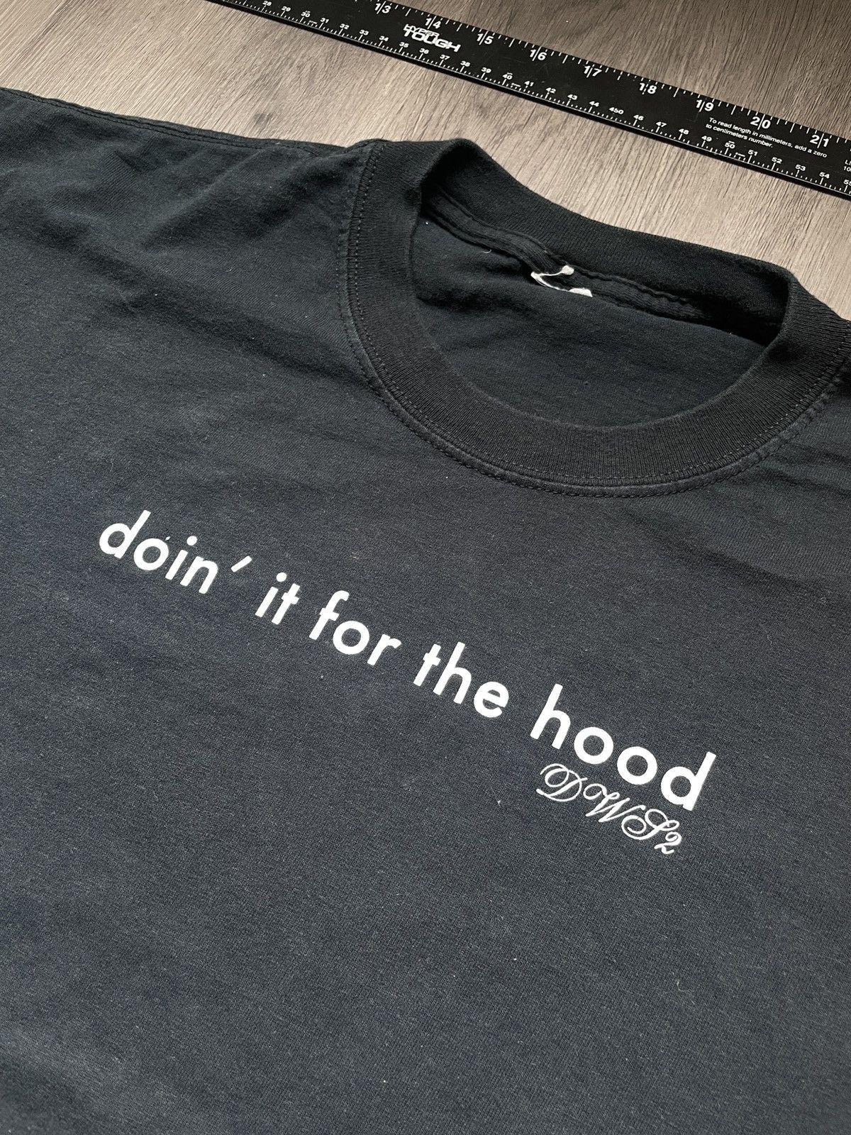 Other Y2K 2000’s “Doin’ it for the hood” Graphic T-Shirt (No Sz.) Size US XL / EU 56 / 4 - 2 Thumbnail