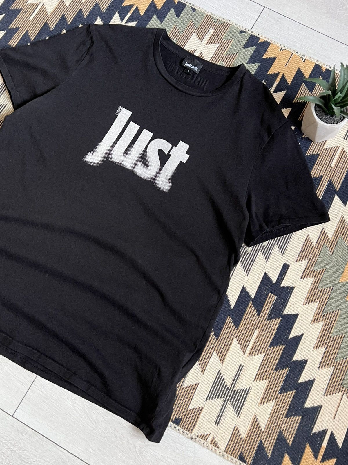 Just Cavalli Just Cavalli Vintage Graphic Big Logo T-shirt Size US L / EU 52-54 / 3 - 3 Thumbnail