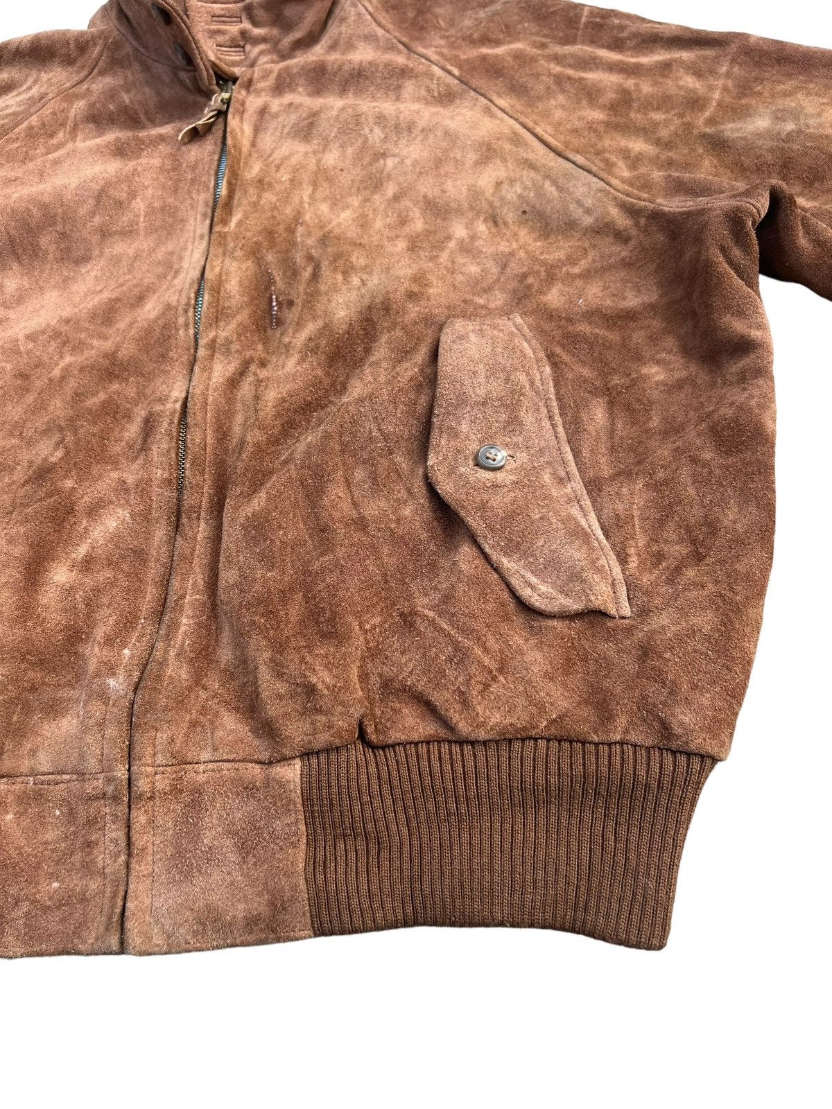 Polo Ralph Lauren VTG 90s Polo Ralph Lauren Patina Suede Leather Bomber Jacket Size US M / EU 48-50 / 2 - 10 Thumbnail