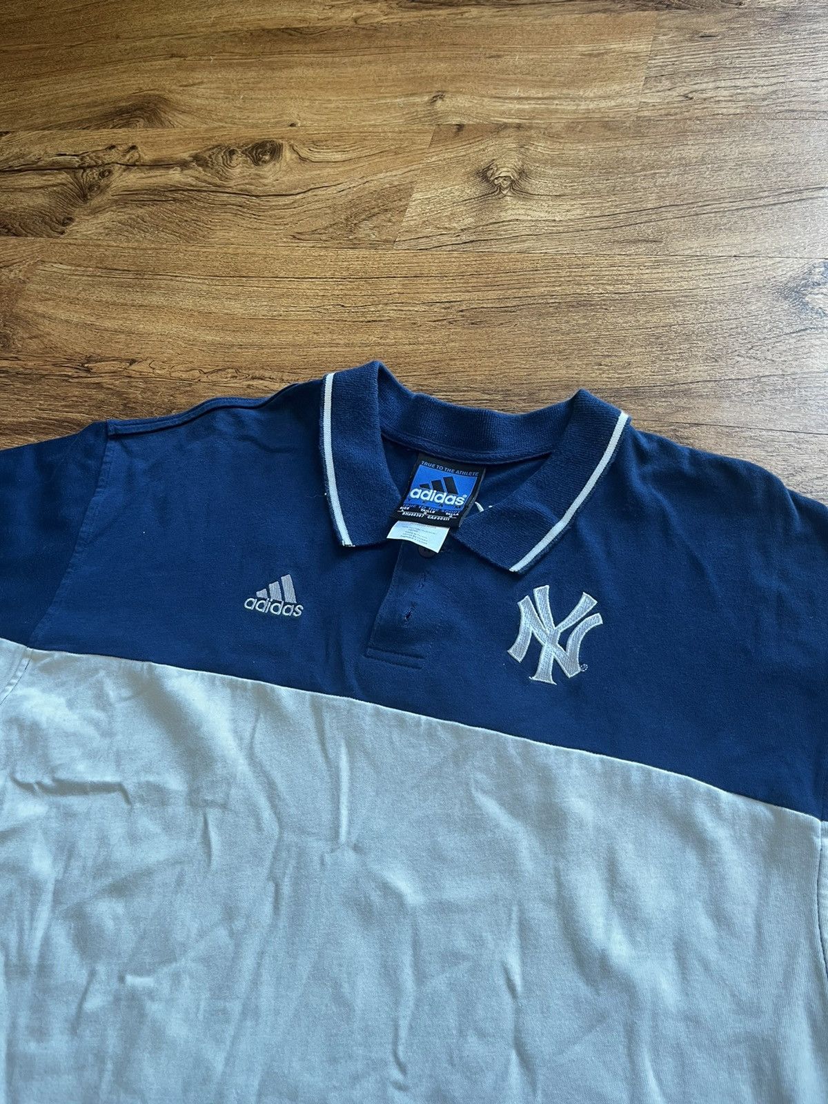 MLB Two-Tone Adidas NY Yankees Polo Shirt Size US L / EU 52-54 / 3 - 3 Thumbnail