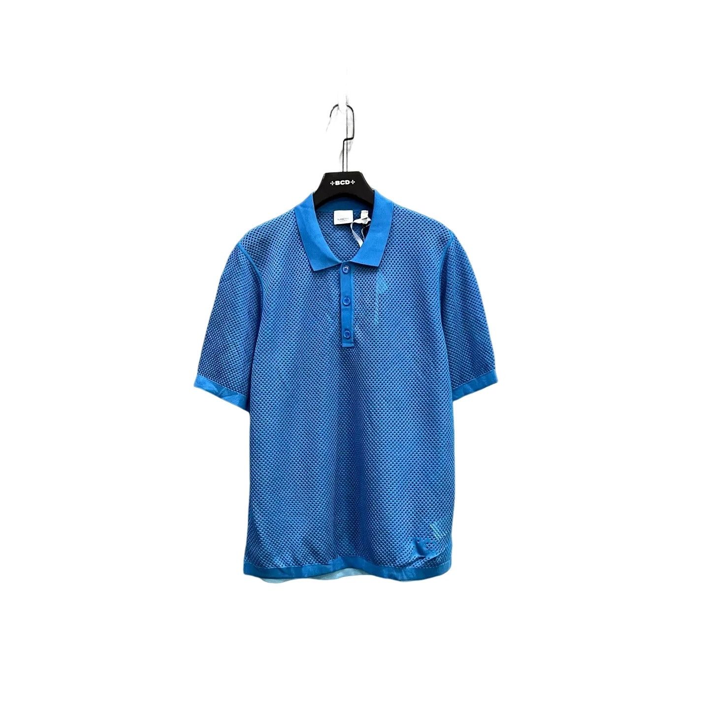Burberry Burberry Blue Mesh Short Sleeve Polo Size S Size US S / EU 44-46 / 1 - 1 Thumbnail