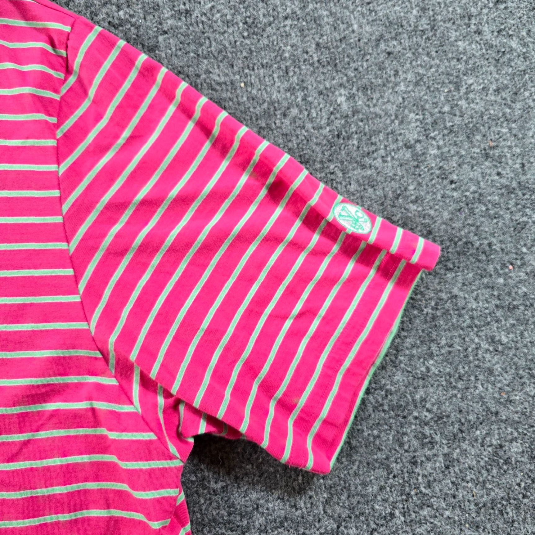 Peter Millar Peter Millar Shirt Mens XL Pink Striped Pima Short Sleeve Golf Polo Casual Size US XL / EU 56 / 4 - 3 Thumbnail