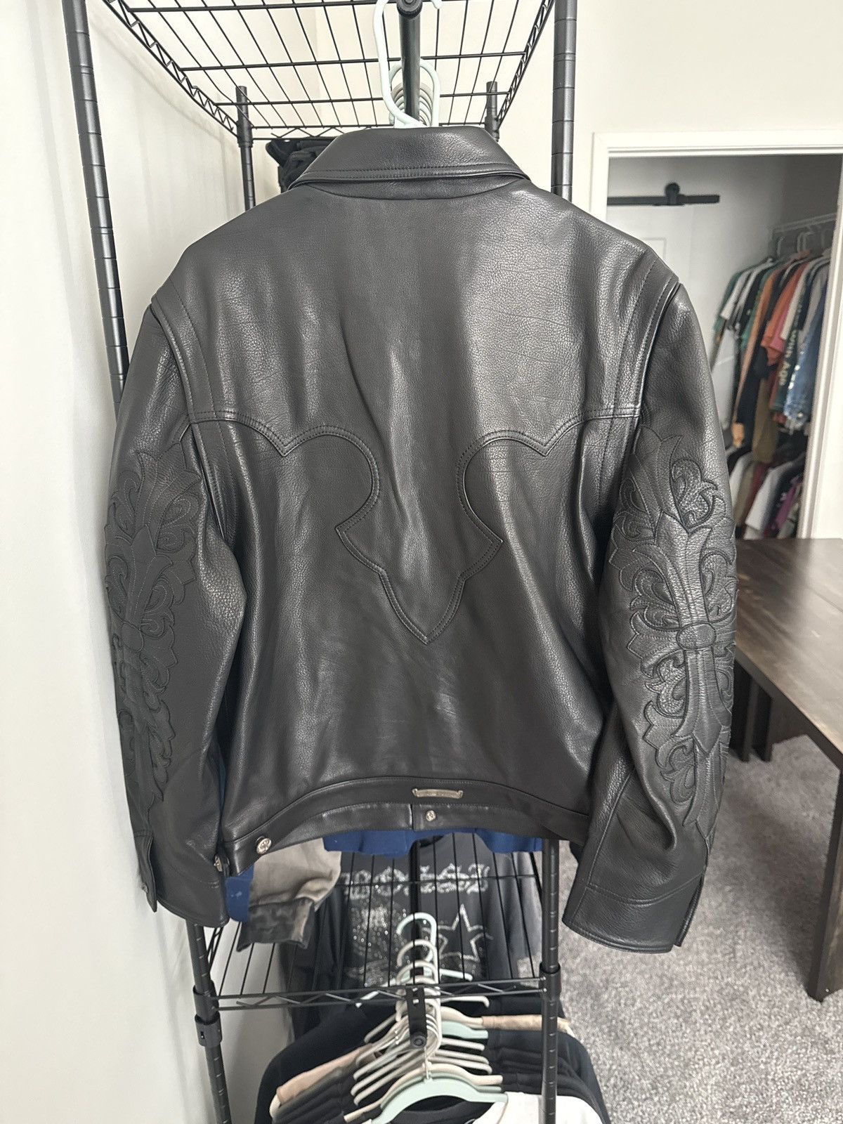 Chrome Hearts Chrome Hearts Leather Jacket Size US L / EU 52-54 / 3 - 2 Thumbnail