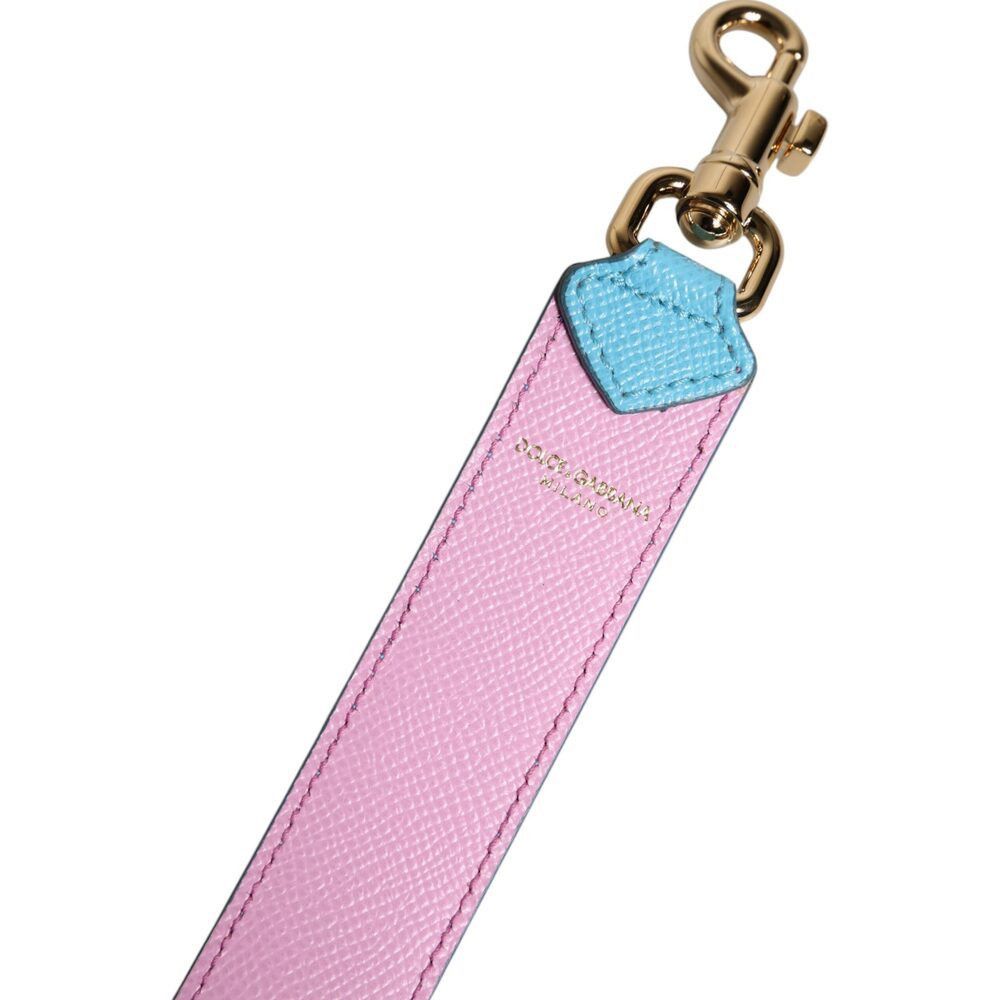Dolce & Gabbana Dolce & Gabbana Pink Blue Leather Handle Bag Shoulder Strap Size ONE SIZE - 5 Thumbnail