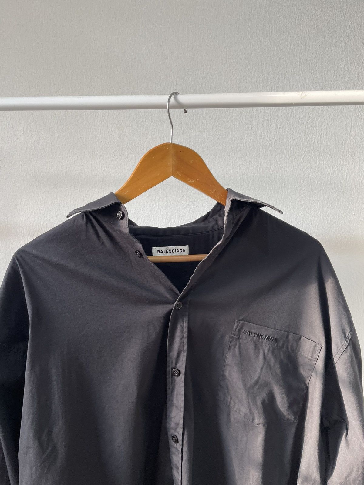 Balenciaga 2016 Balenciaga Oversive Button Up Shirt Size US L / EU 52-54 / 3 - 5 Thumbnail