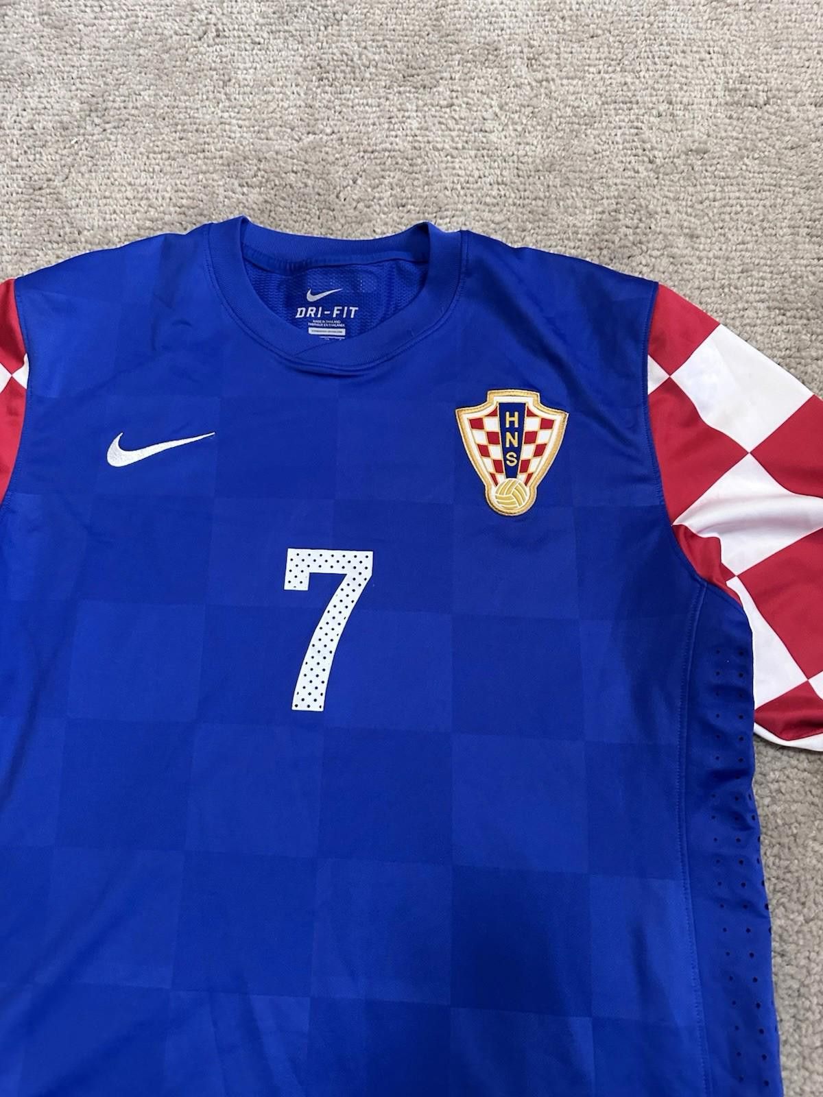 Nike 2010-2012 Nike Croatia #7 Rakitić Away Player Match Issue Size US L / EU 52-54 / 3 - 5 Thumbnail