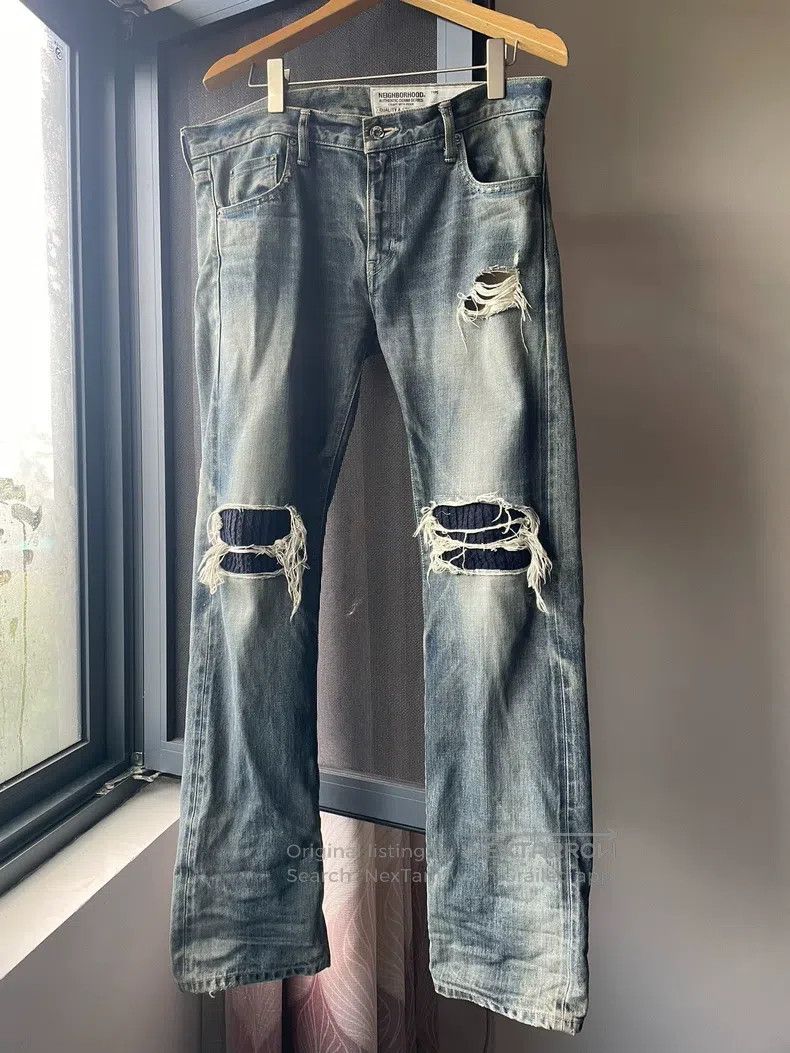 Neighborhood Neighborhood size L Black Patched King of Denim Size US 27 - 1 Thumbnail