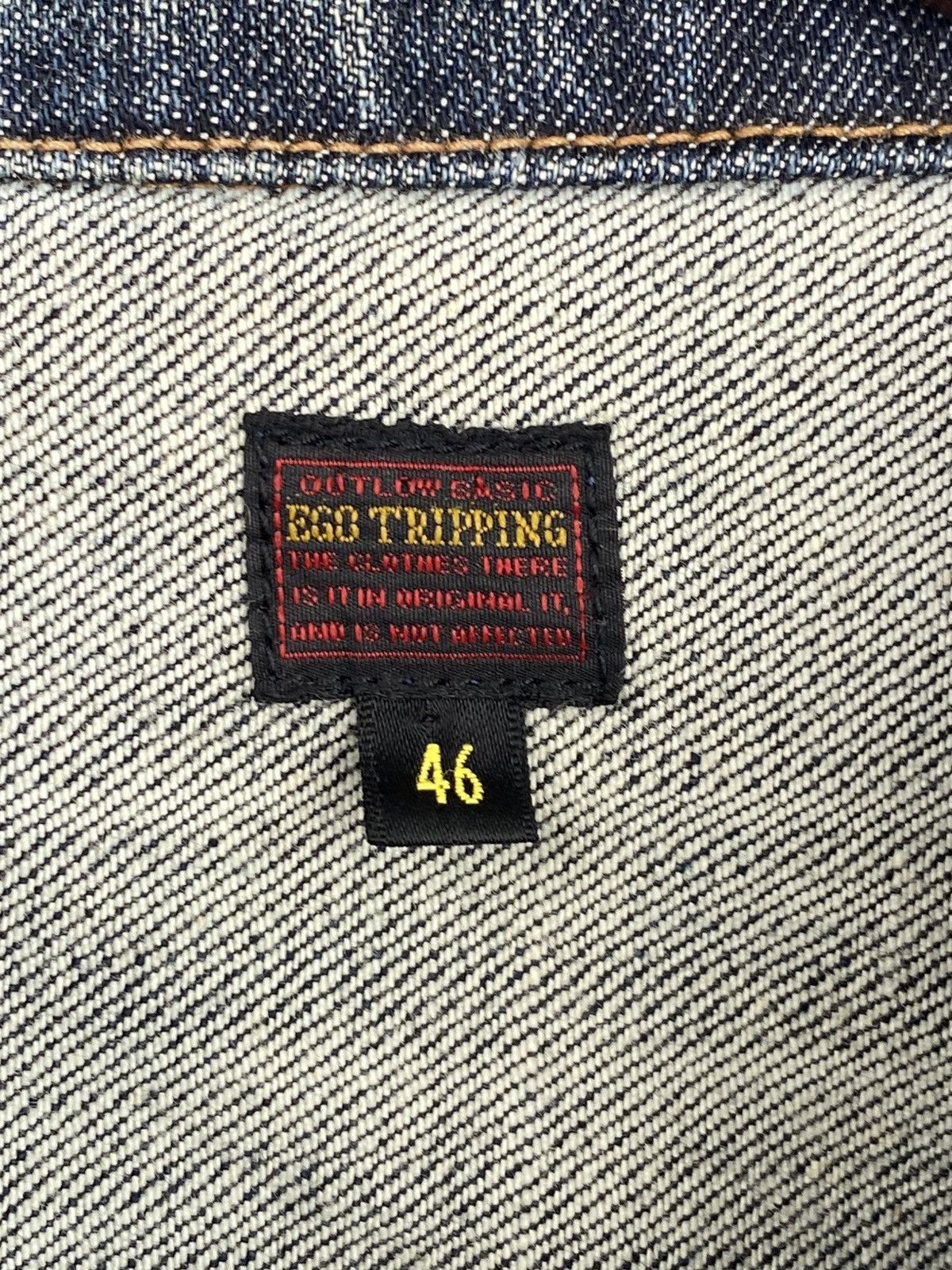 Ego Tripping Ego Tripping Distressed Denim Trucker Jacket Japan Size US S / EU 44-46 / 1 - 3 Thumbnail