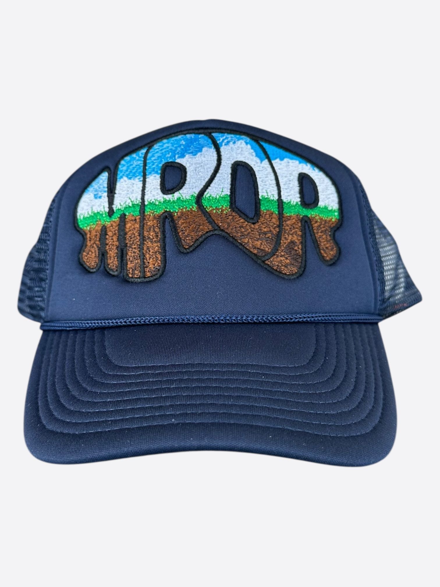 Who Decides War Who Decides War Navy MRDR Embroidered Patch Trucker Hat Size ONE SIZE - 1 Thumbnail