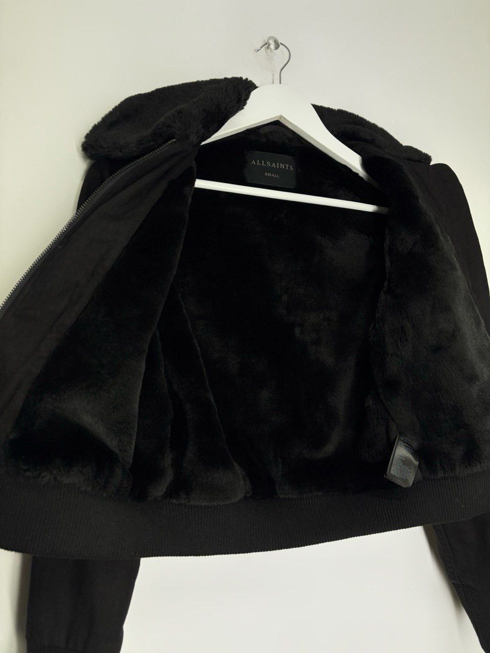 Allsaints All Saints North Denim Jacket Faux Fur Collar & Lining Size S / US 4 / IT 40 - 4 Thumbnail