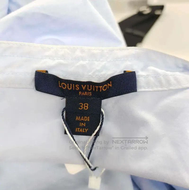 Louis Vuitton Louis Vuitton Light Blue Cotton Women's Shirt . Size S / US 4 / IT 40 - 3 Thumbnail
