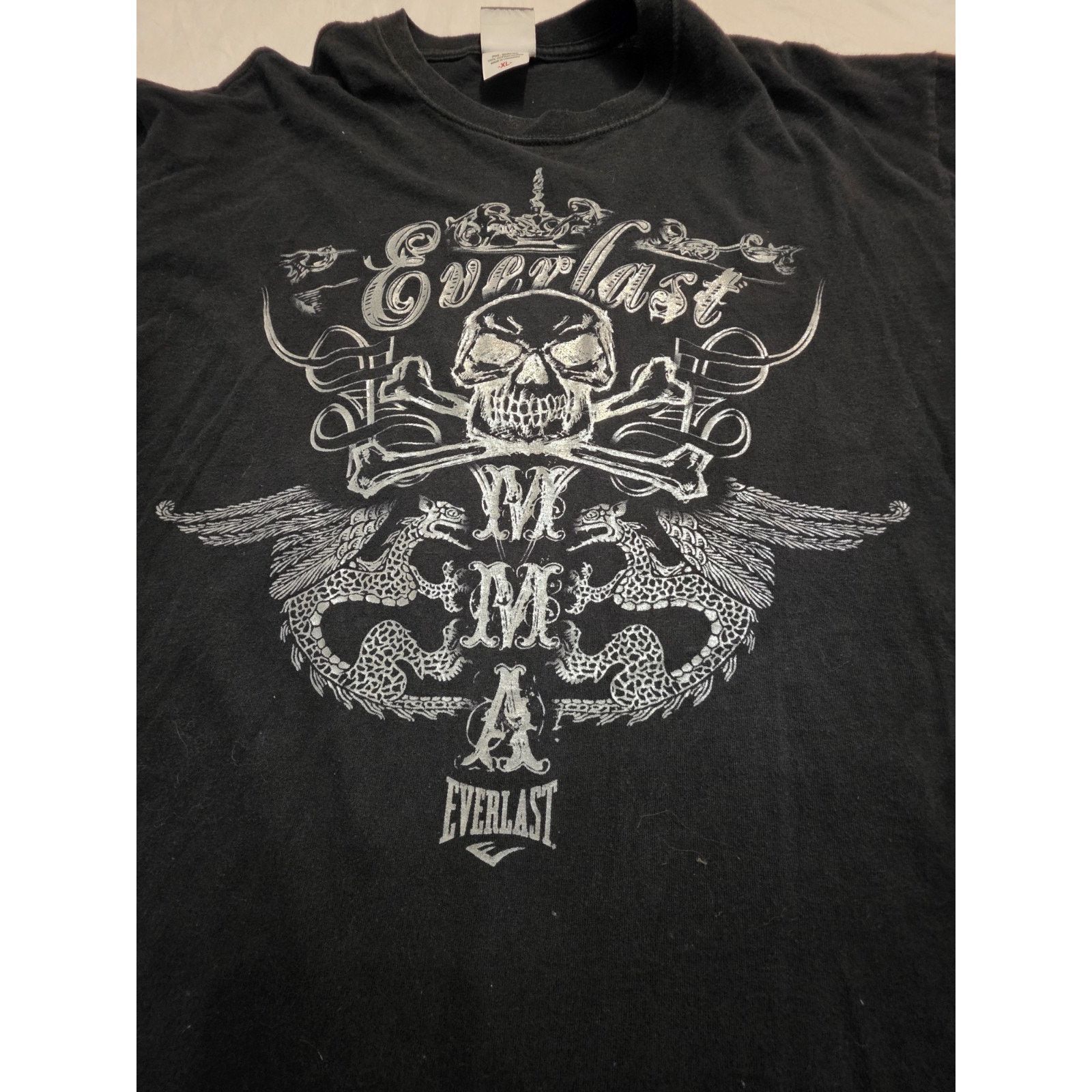 Everlast Everlast MMA Men's Size Xl Short Sleeve Black T-shirt Size US XL / EU 56 / 4 - 2 Thumbnail