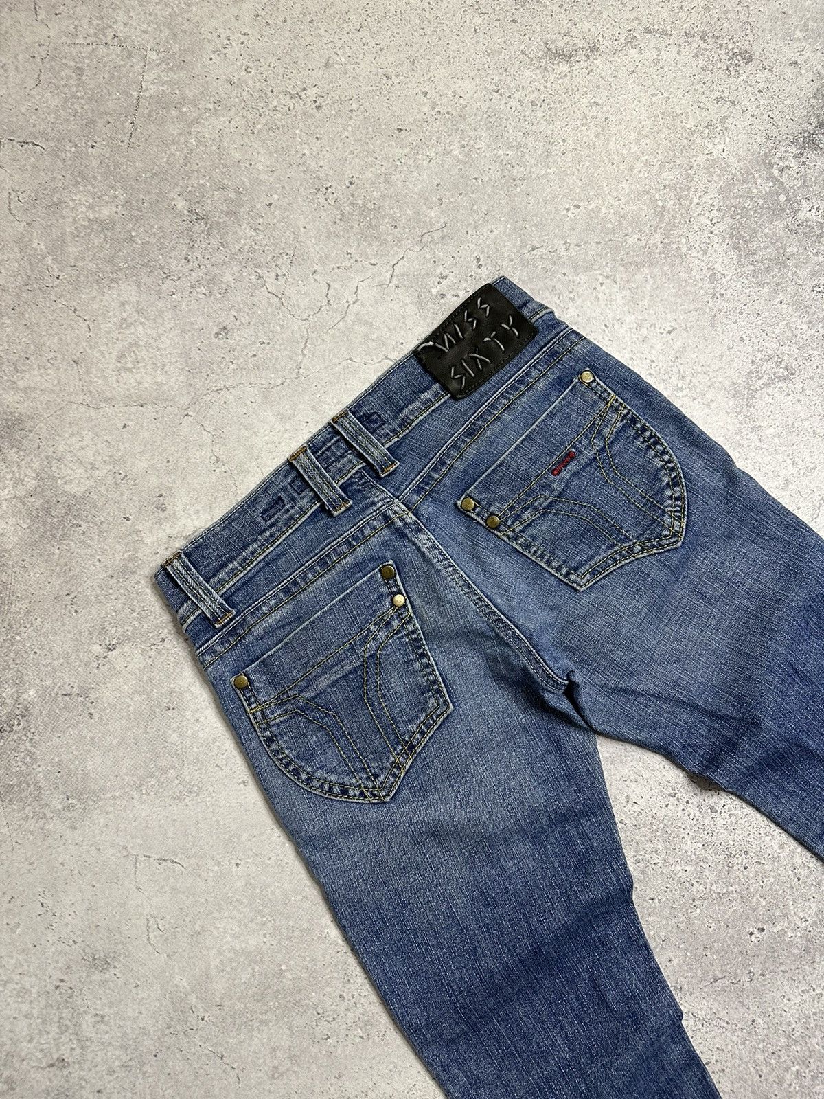 Miss Sixty Miss Sixty Style Binky 00s Y2k Low Rise Denim Blue Jeans Size 27" / US 4 / IT 40 - 4 Thumbnail