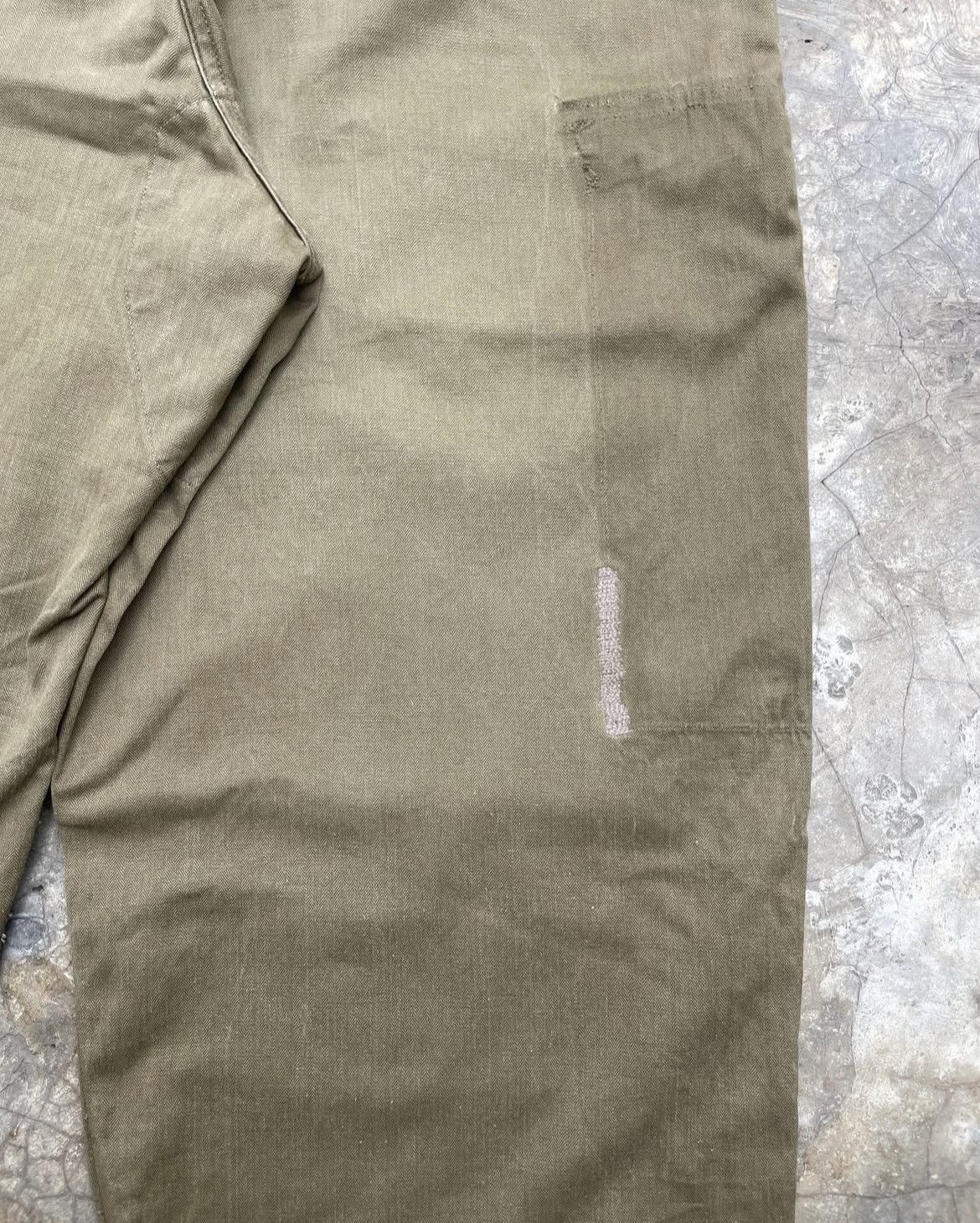 Vintage French Army Military Pants HBT Reworked Lose Pocket Size US 34 / EU 50 - 5 Thumbnail