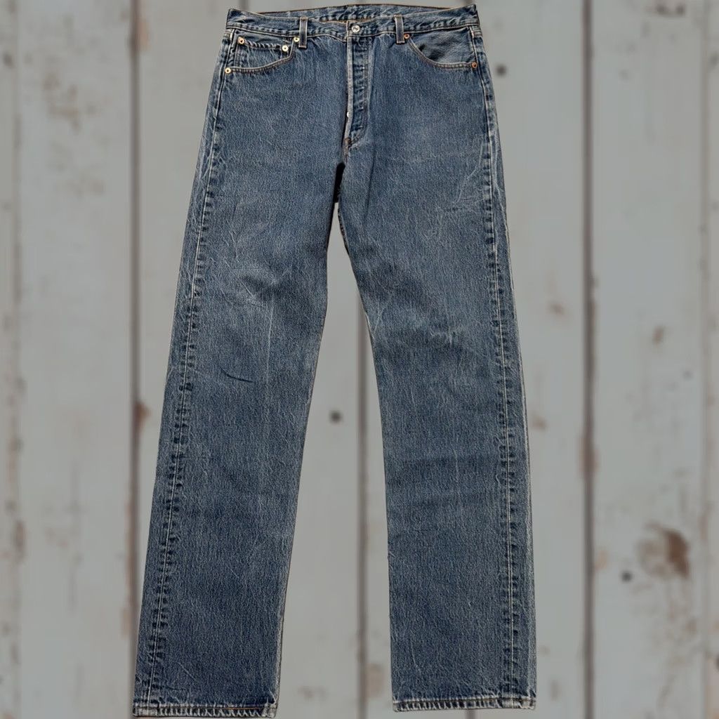 Levi's VINTAGE Levi’s 501 XX Jeans USA Blue Denim 1990s 1998 38x38 35x33 Made Size US 38 / EU 54 - 1 Thumbnail