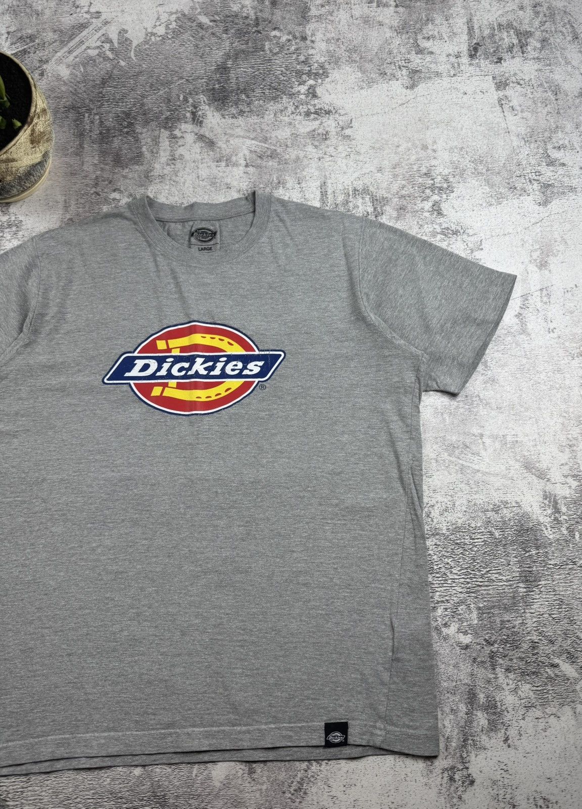 Dickies Vintage 90S Dickies Large Skate Rap Gray Merch Jersey Hip Hop USA Tee T Shirt Size US L / EU 52-54 / 3 - 3 Thumbnail