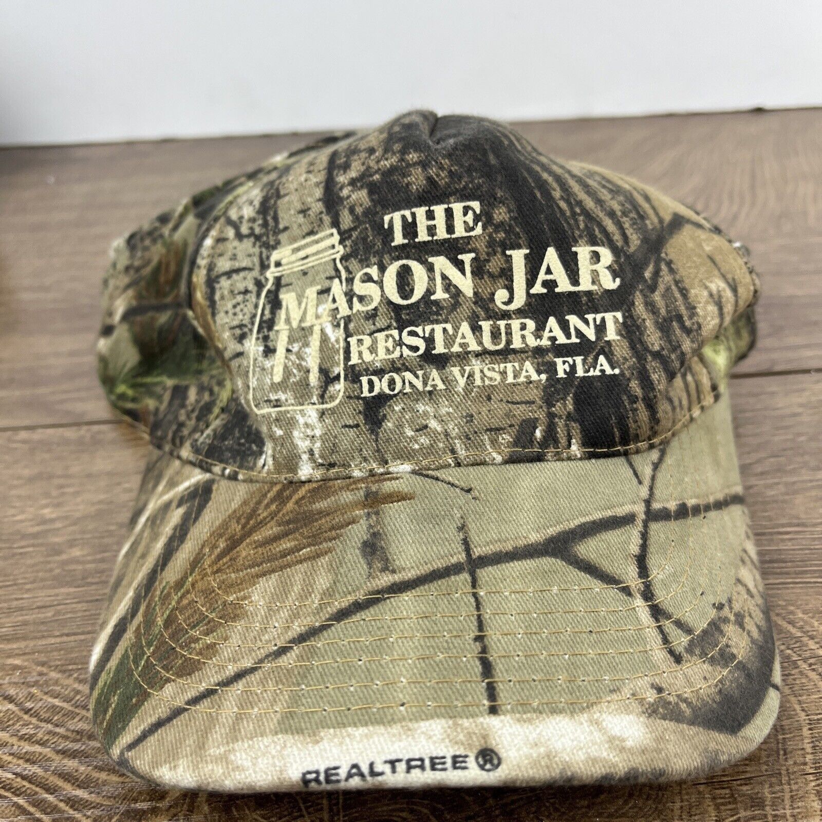 Other The Mason Jar Restaurant Hat Camo Green Hat Adjustable Green Size ONE SIZE - 5 Thumbnail