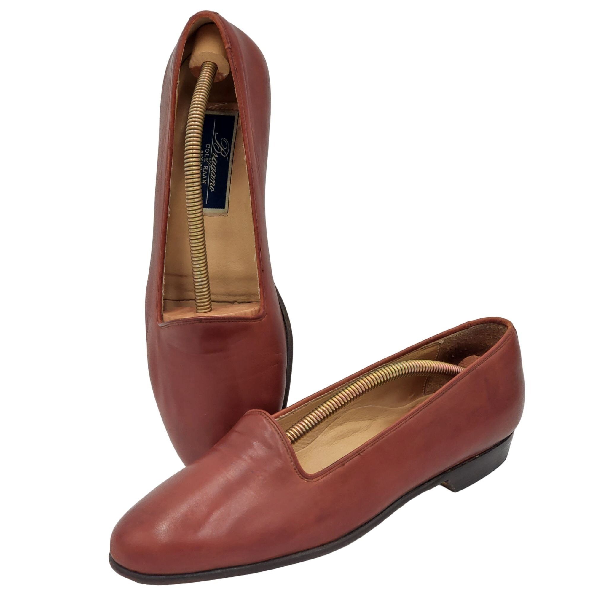 Bragano Vintage Bragano Cole Haan Italy Men 8M Brown Calfskin Classi Size US 8 / EU 41 - 9 Thumbnail