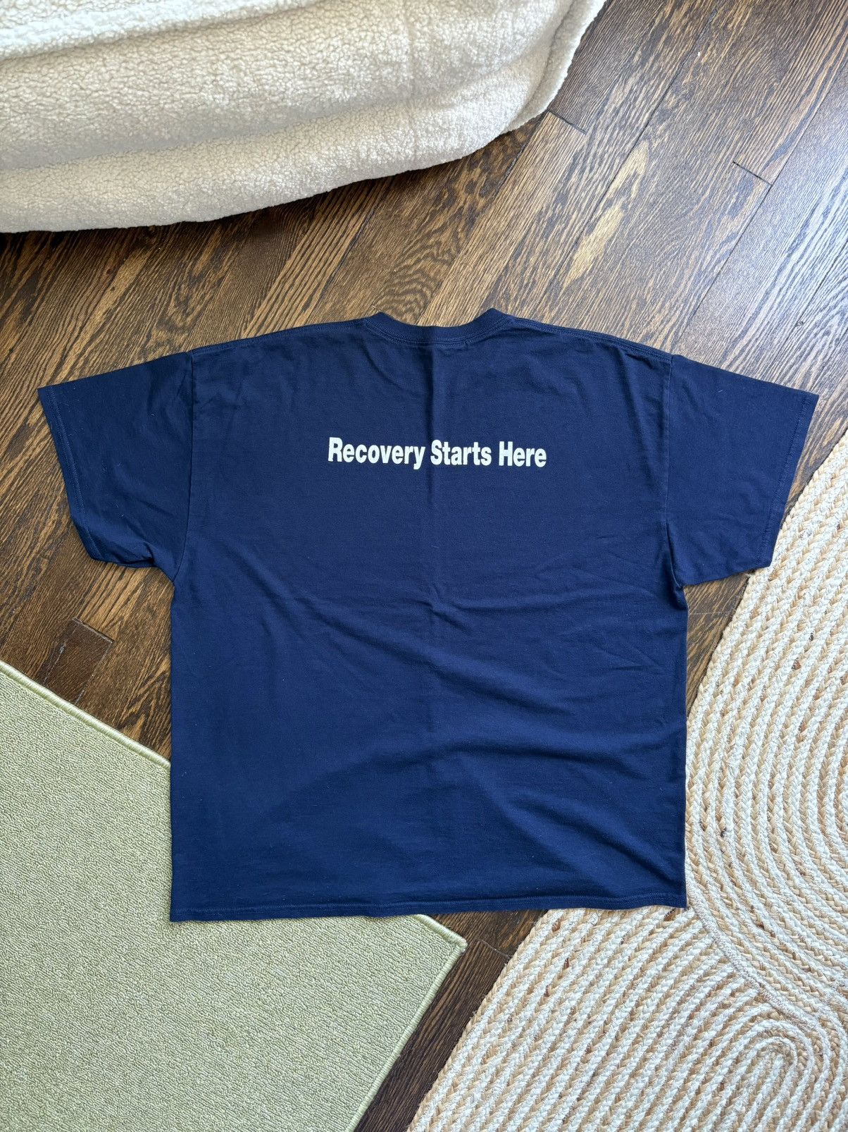 Gildan Navy Detroit DMC Recovery Tee Size US XXL / EU 58 / 5 - 2 Thumbnail