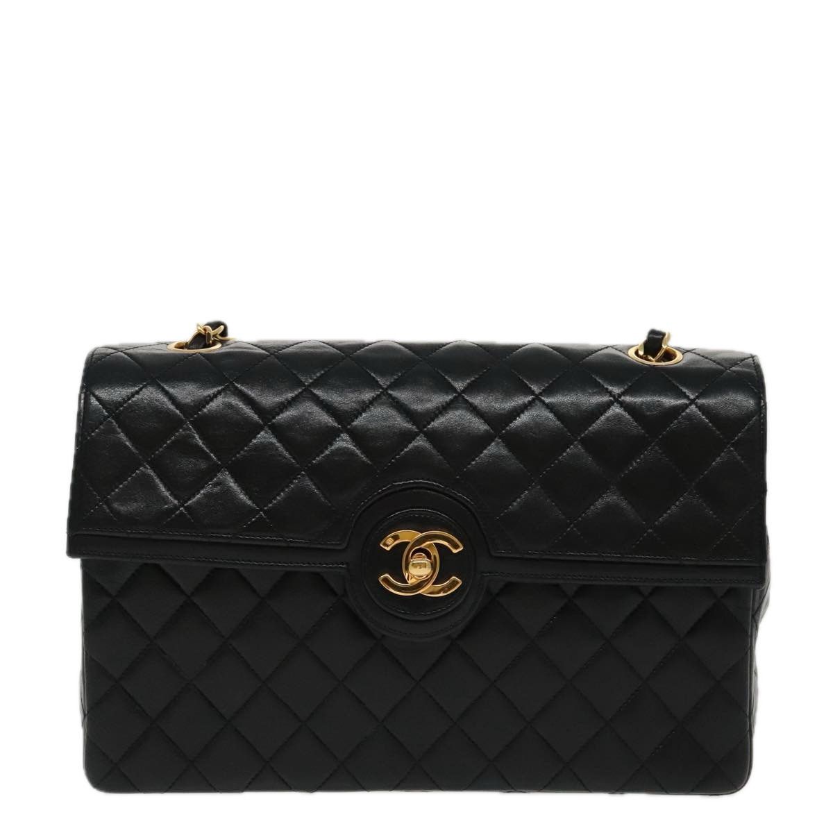 Chanel Matelassé Black Leather Shoulder Bag (Pre-Owned) Size ONE SIZE - 1 Thumbnail