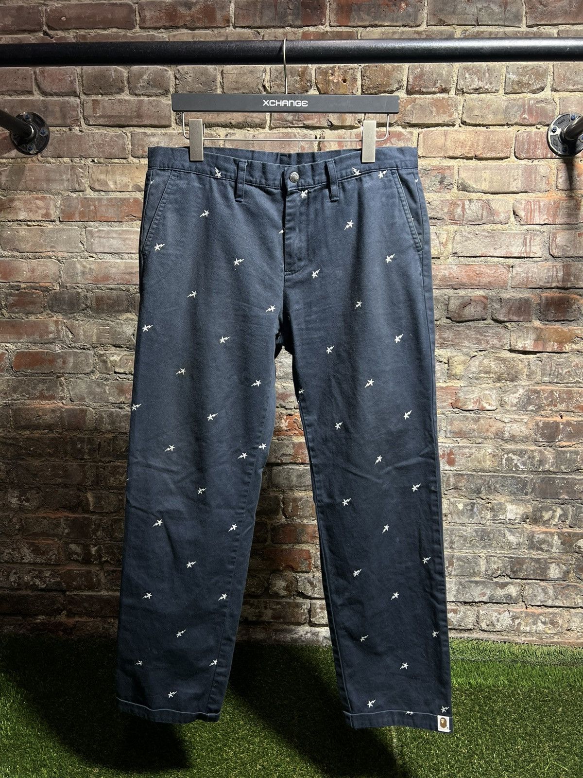 Bape Bape Star Embroidered Chino Pants Size US 32 / EU 48 - 1 Thumbnail