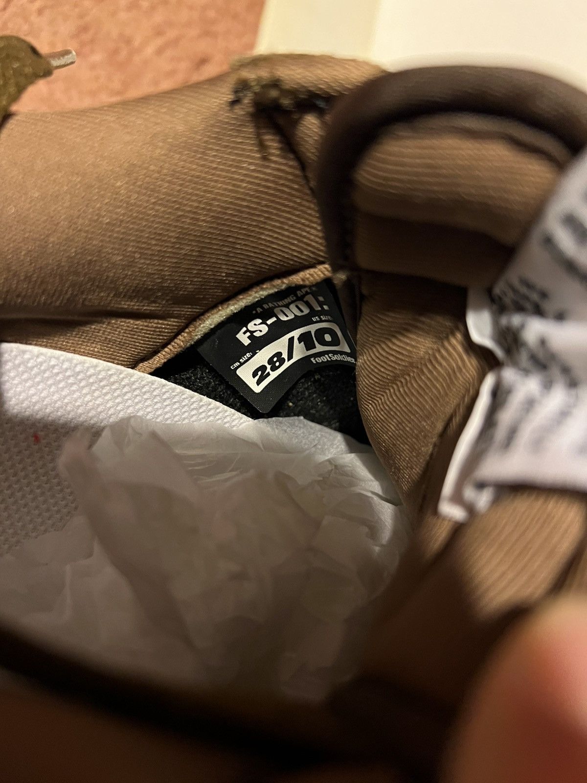 Bape A Bathing Ape Bapesta FS-001 Leather Suede Brown #377 Size US 10 / EU 43 - 14 Thumbnail